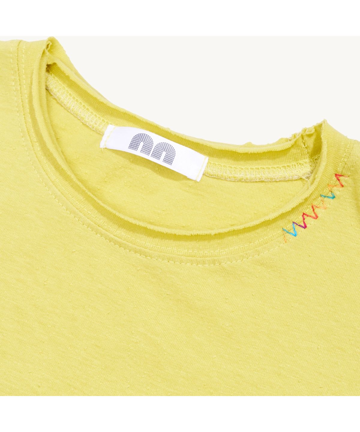 낫뉴(NOT NEW) Rainbow Stitch T-Shirt Yellow