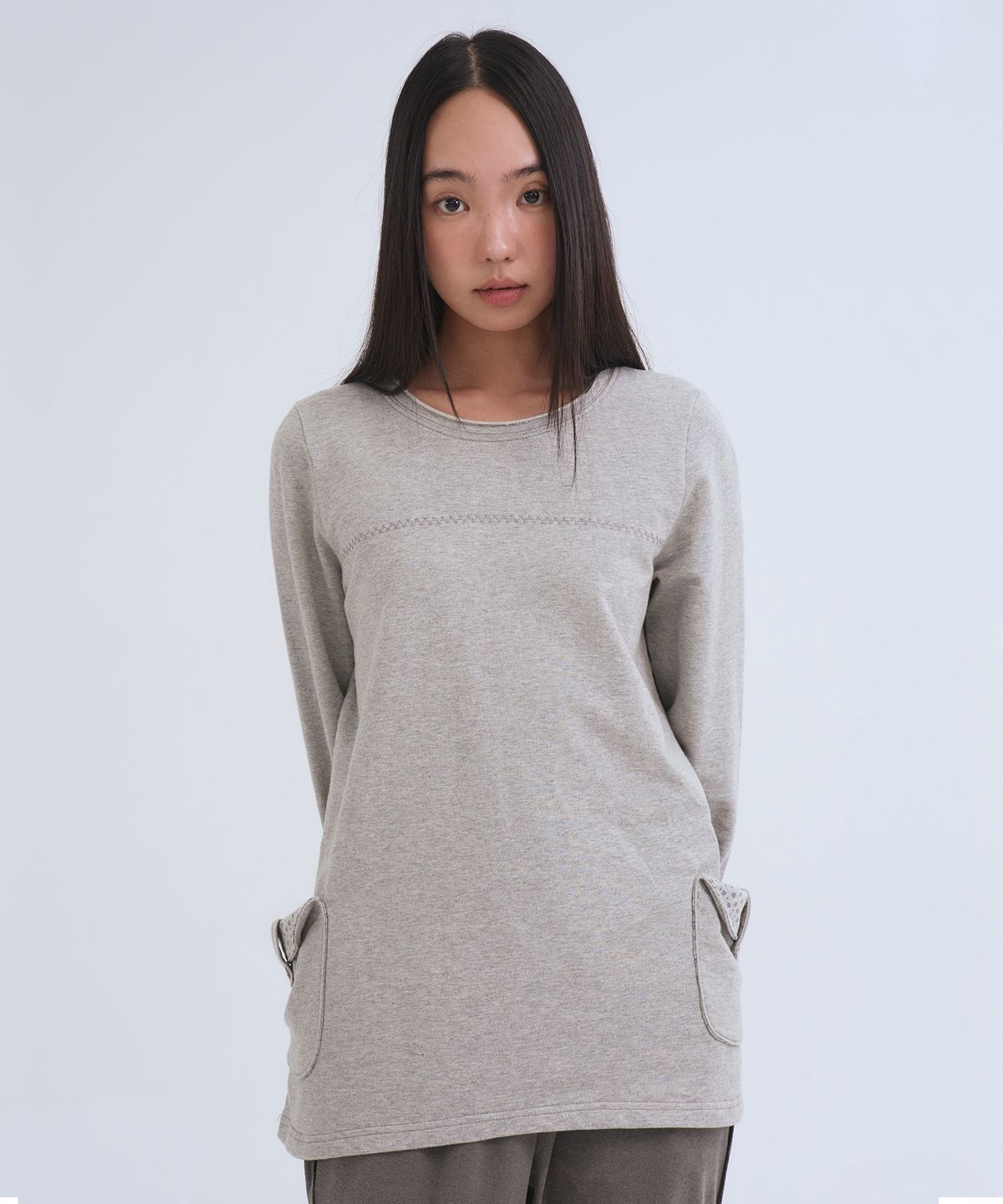 오피쉬(OAFISH) Button Pocket Long Sleeve, Gray