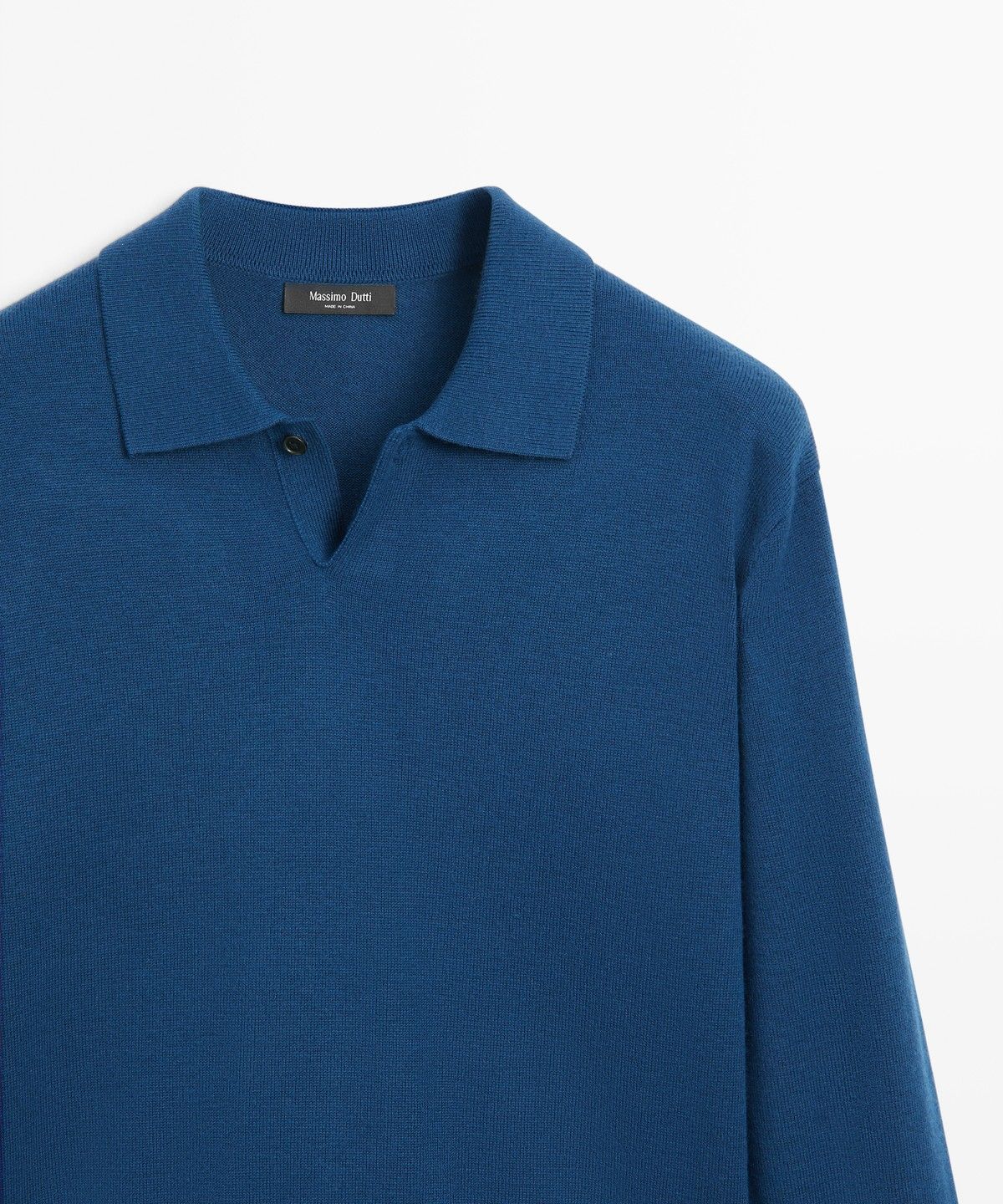 마시모두띠(MASSIMO DUTTI) 울 블렌드 저지 폴로