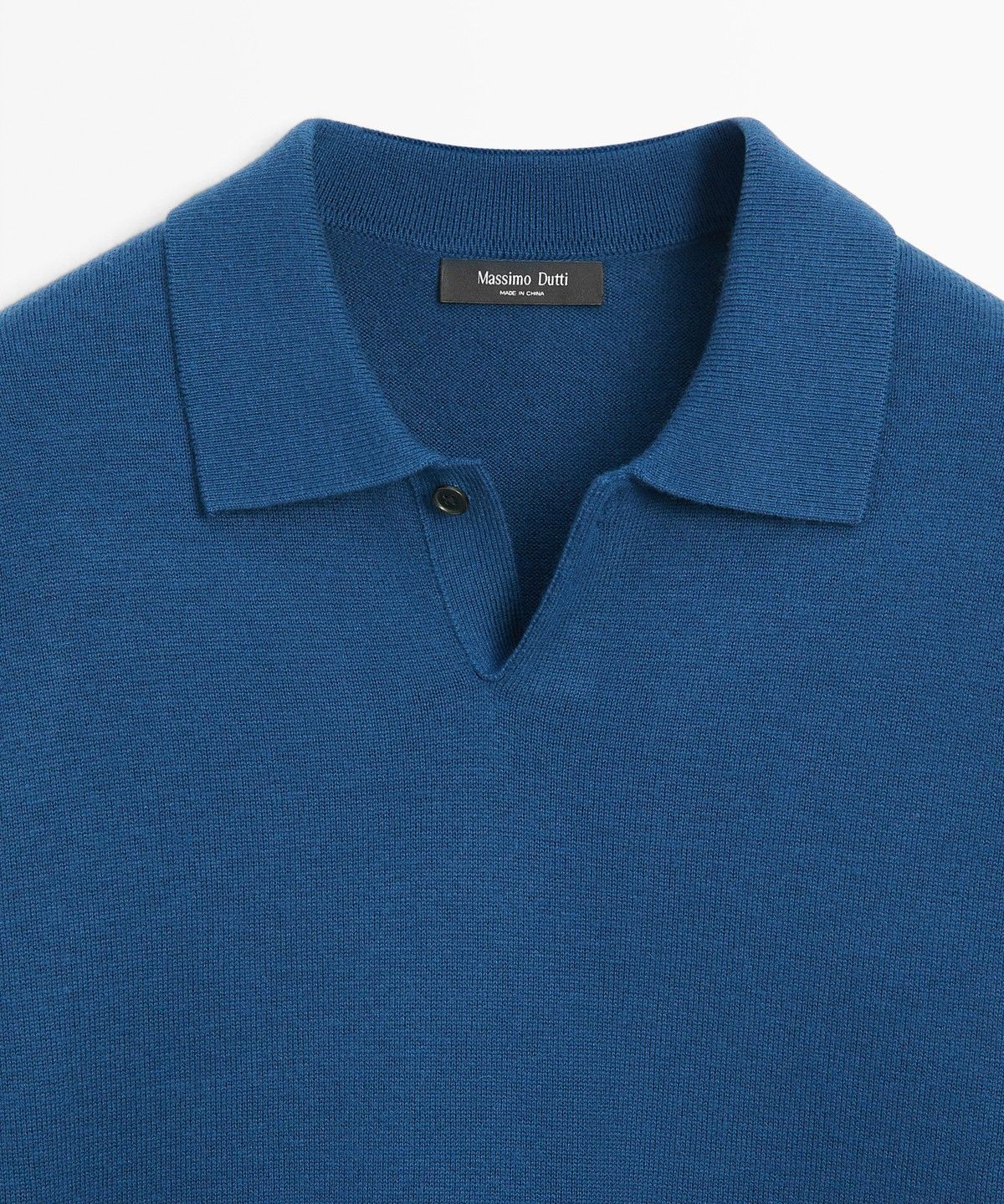 마시모두띠(MASSIMO DUTTI) 울 블렌드 저지 폴로