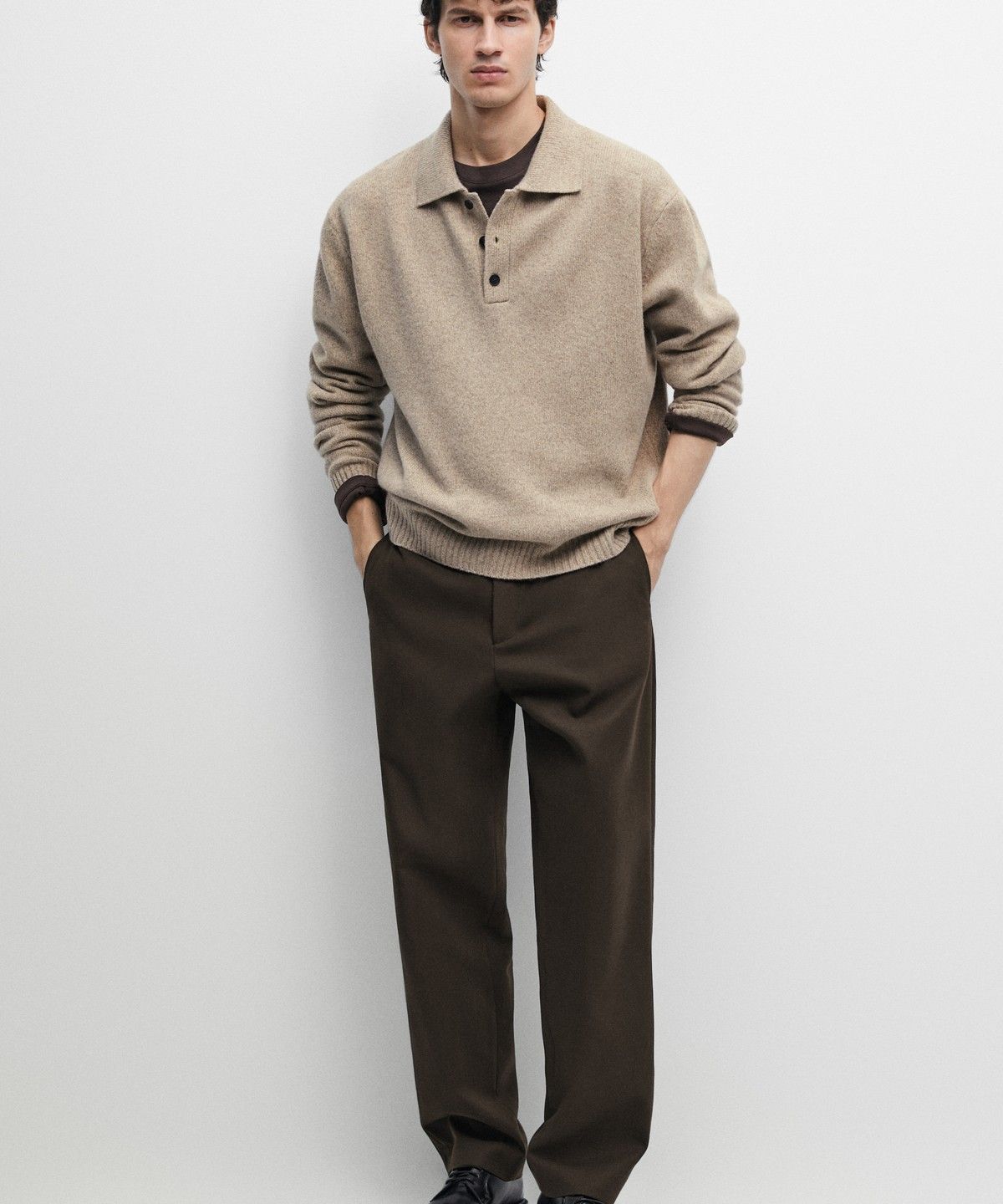 마시모두띠(MASSIMO DUTTI) 100% 울 폴로넥 니트 스웨터