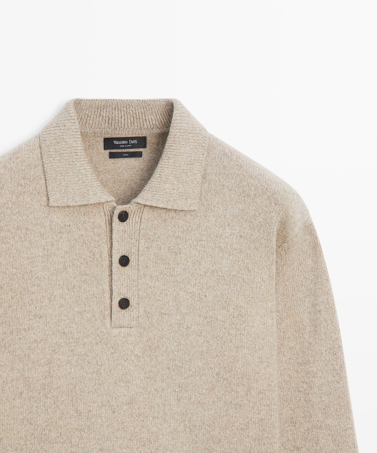 마시모두띠(MASSIMO DUTTI) 100% 울 폴로넥 니트 스웨터