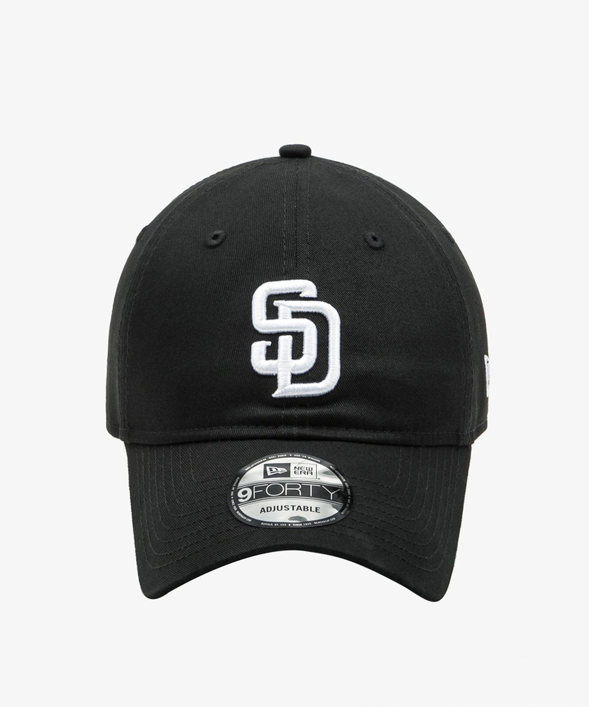뉴에라(NEW ERA) MLB 샌디에이고 파드리스 미디움 로고 언스트럭쳐 볼캡 블랙 14392418