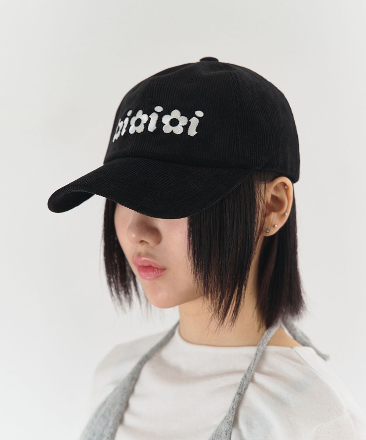 키미미(KIMIMI) 마크 볼캡 블랙