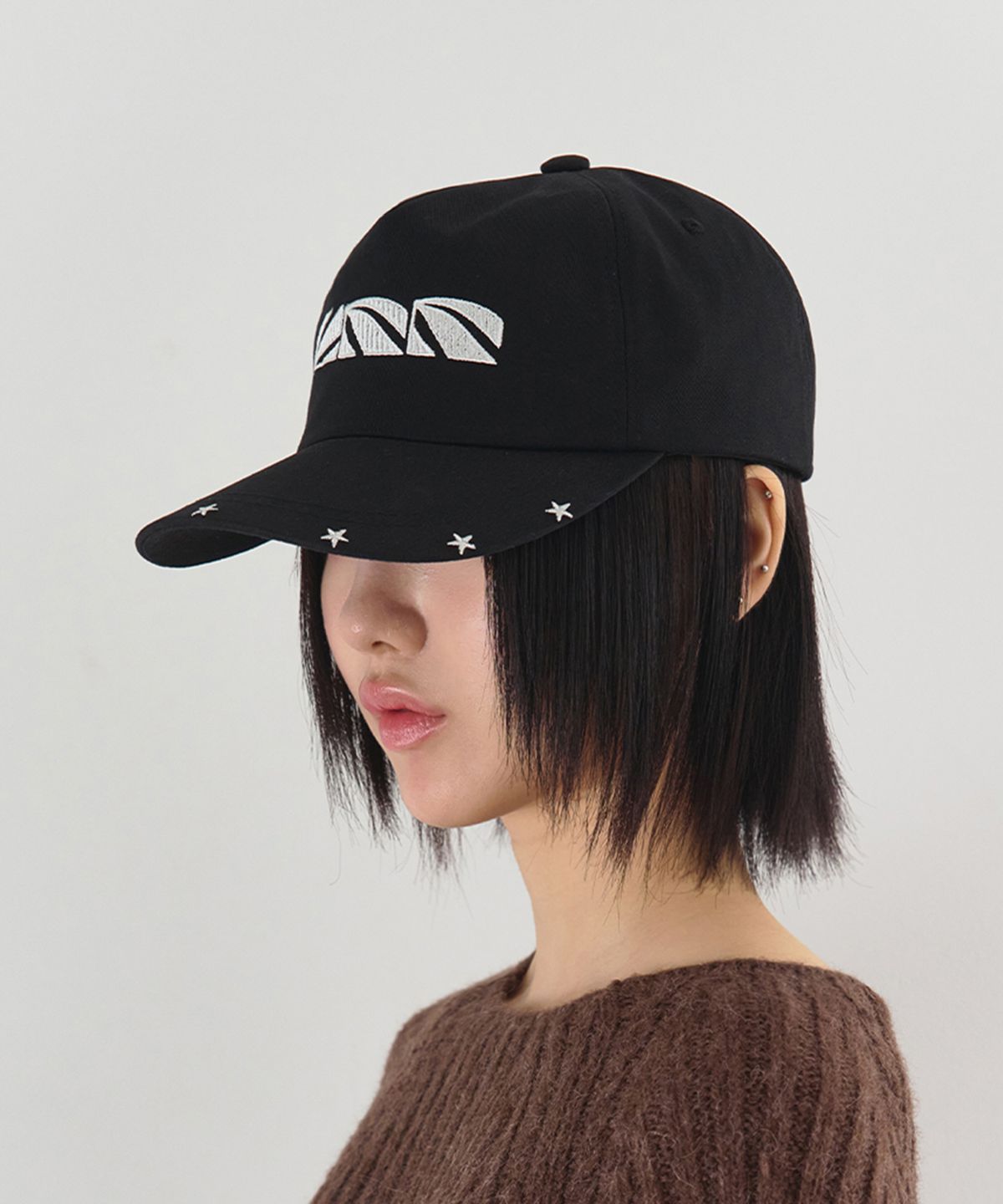 키미미(KIMIMI) 7스타 포인트 볼캡 블랙