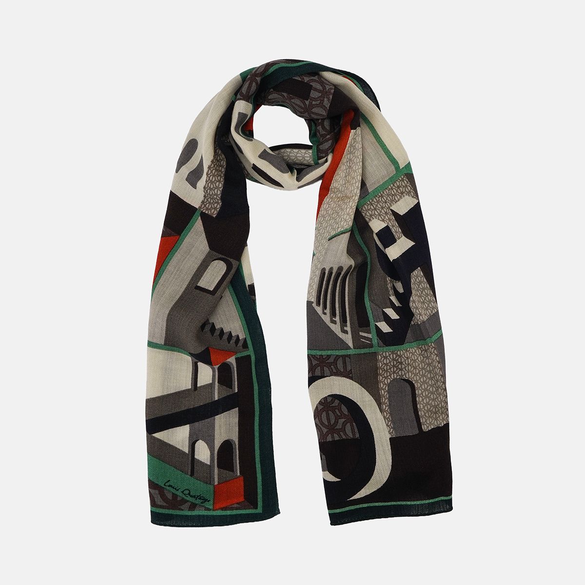 루이까또즈스카프(LOUIS QUATORZE SCARF) 더메트로 울 롱 스카프 2DPP809