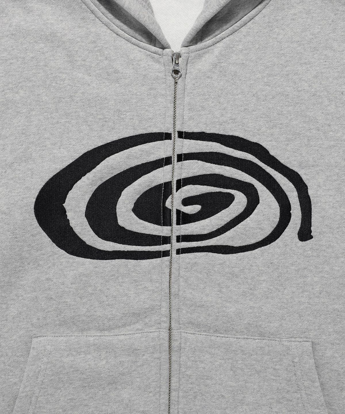 이지이지이지(EASYEASYEASY) Easy Bugs Coil Zip Hoodie Grey