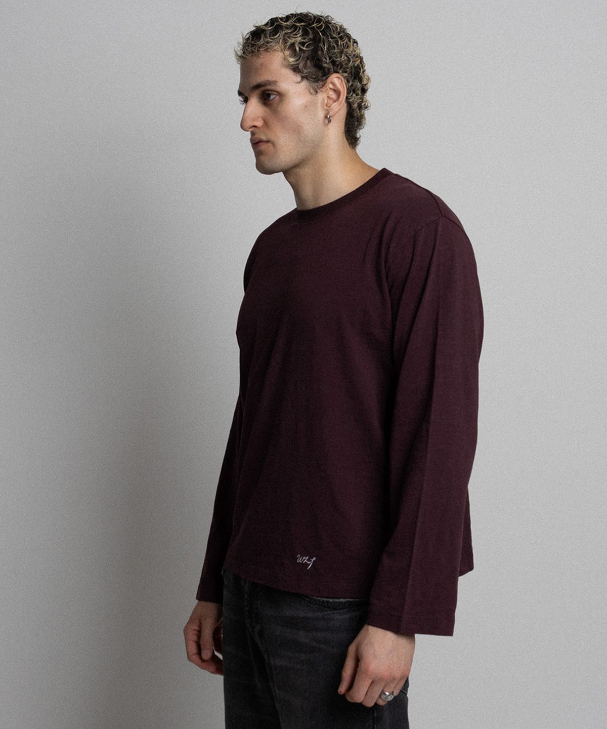 위러브티(WELOVETEE) SLUB LS [BURGUNDY]