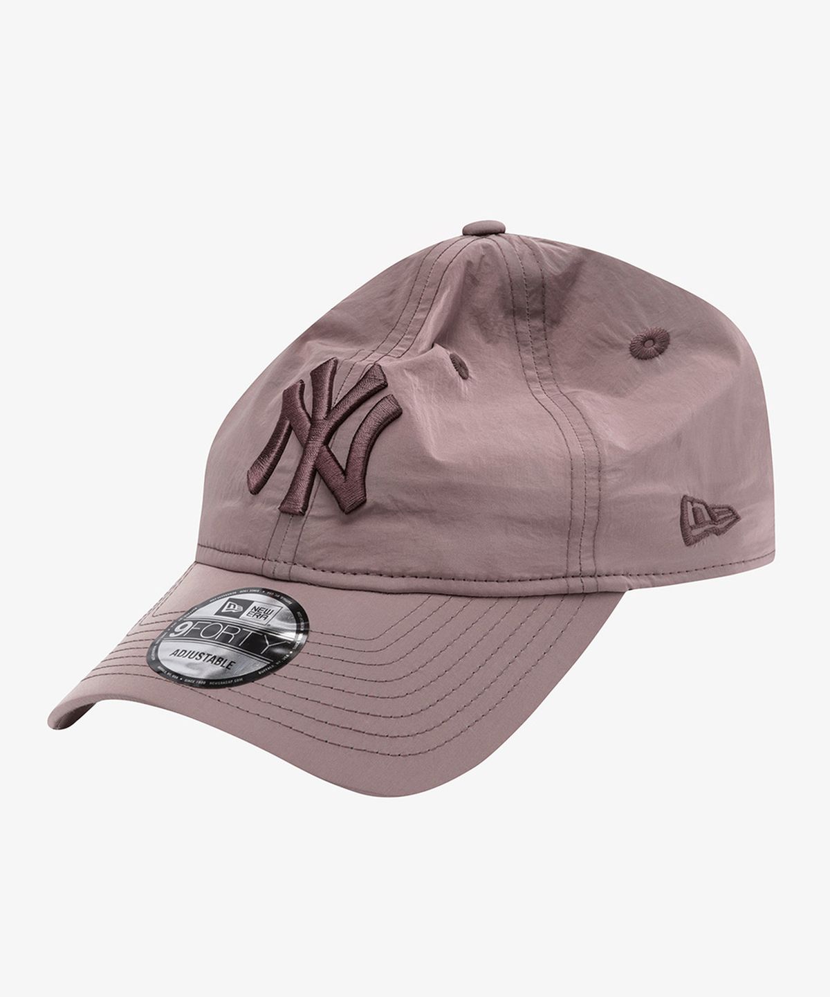 뉴에라(NEW ERA) MLB 뉴욕 양키스 나일론 메탈 26 언스트럭쳐 볼캡 핑크 베이지 15131655