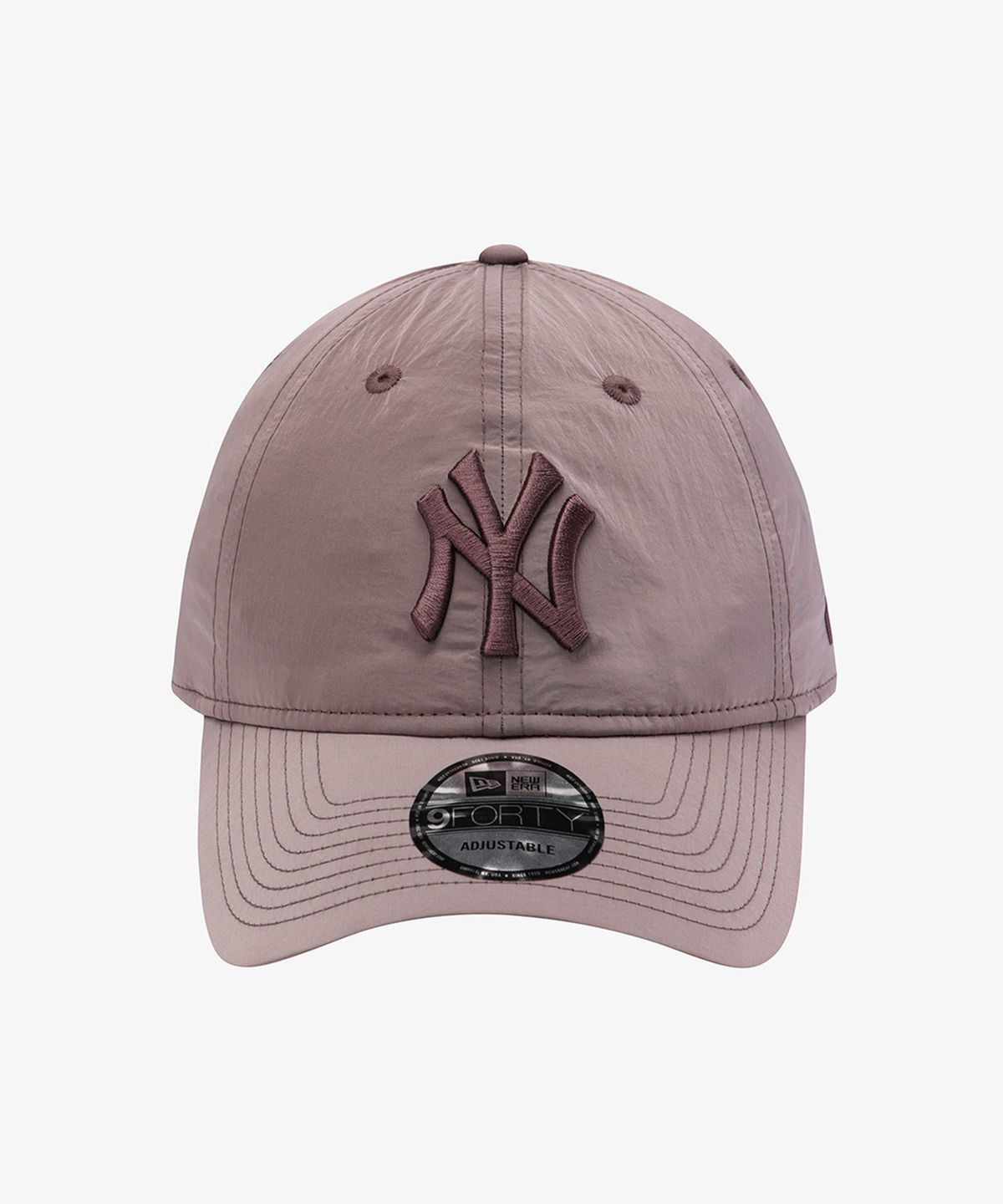 뉴에라(NEW ERA) MLB 뉴욕 양키스 나일론 메탈 26 언스트럭쳐 볼캡 핑크 베이지 15131655
