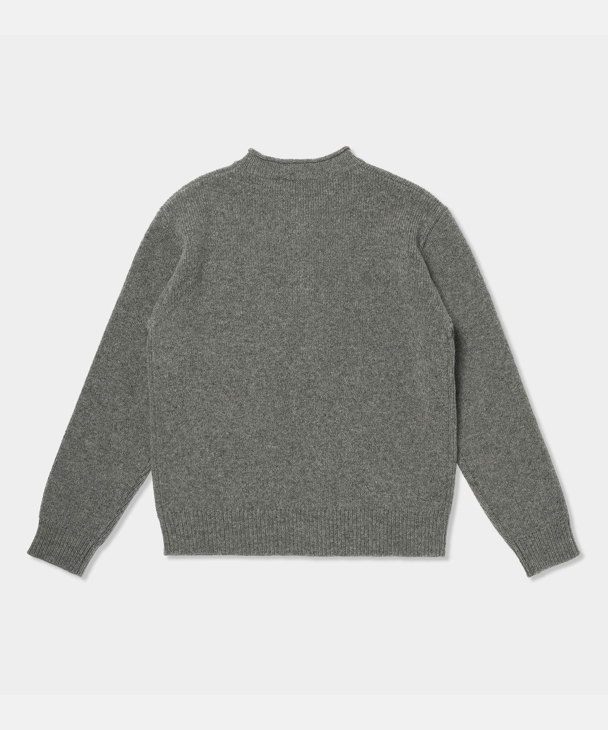 더씽인데어데어(THE THING IN THEIR THERE) Rolled-Edge Shetland Cardigan Melange