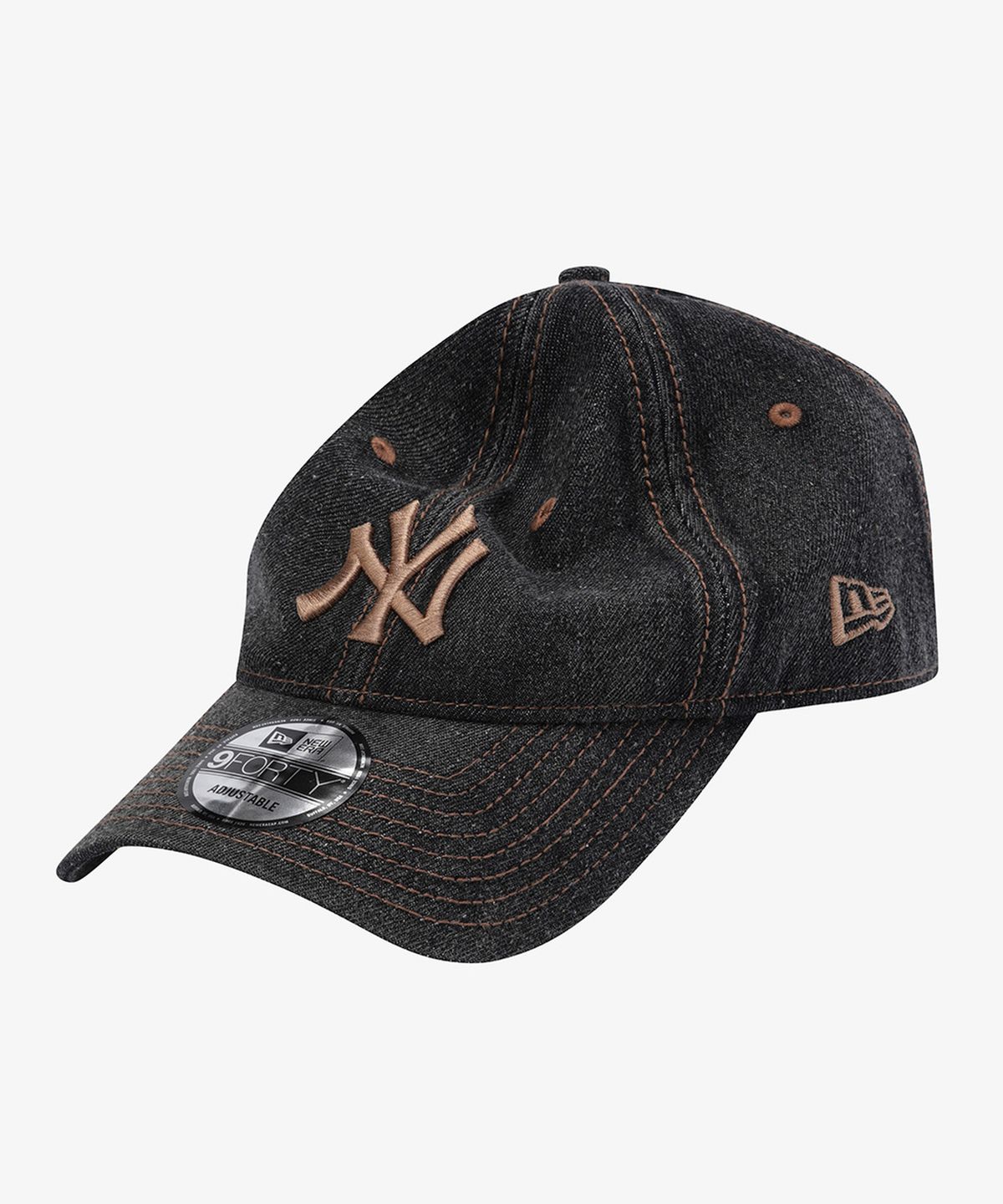 뉴에라(NEW ERA) MLB 뉴욕 양키스 데님 언스트럭쳐 볼캡 데님 블랙 15131660