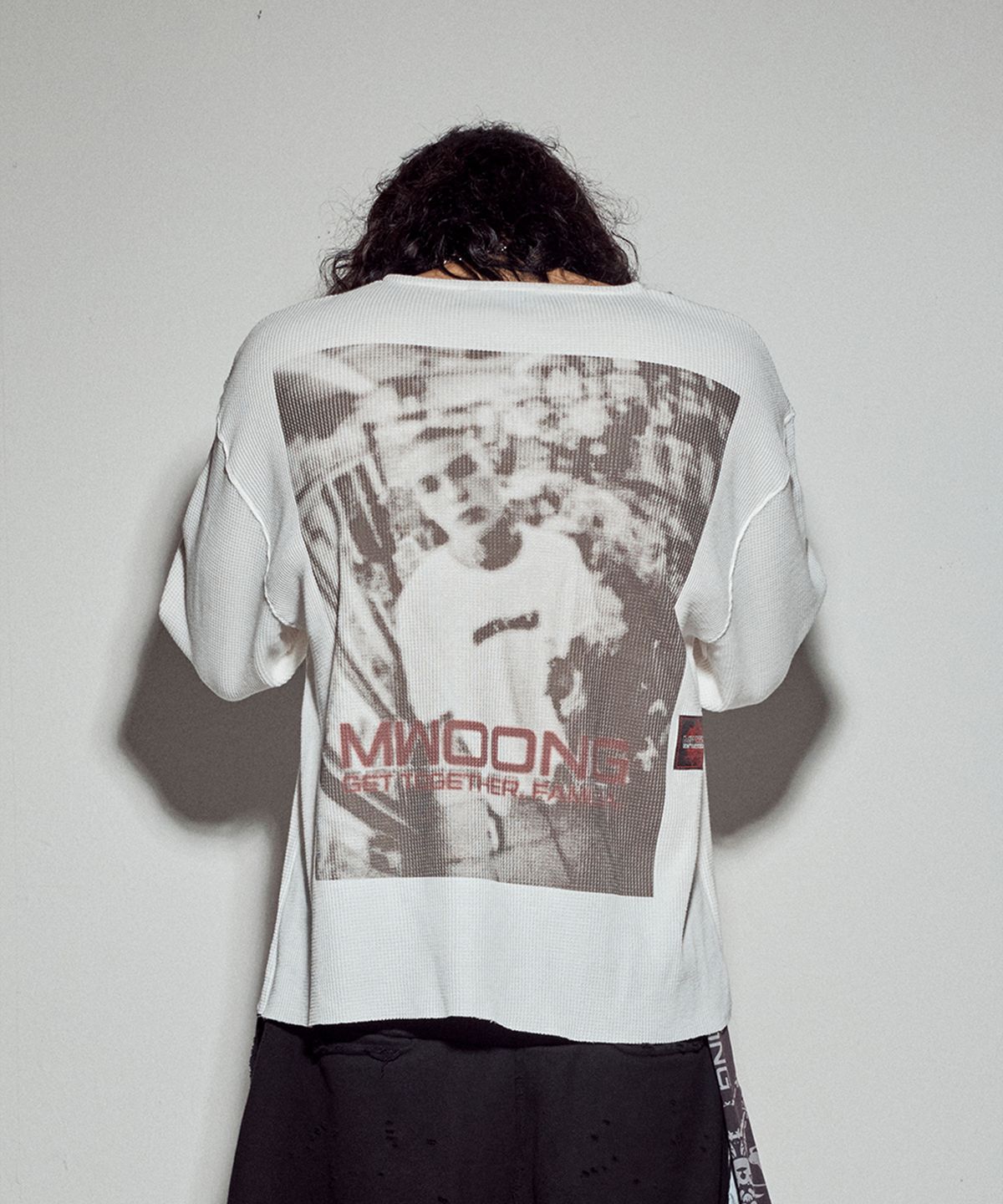 뭉(MWOONG) VTG printing heavy waffle LS-IV