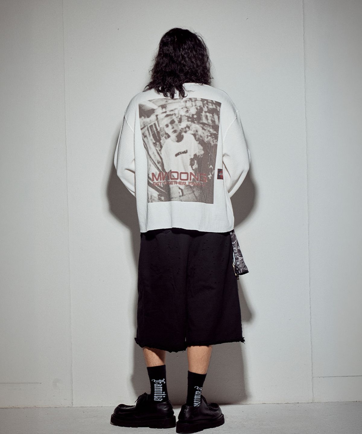 뭉(MWOONG) VTG printing heavy waffle LS-IV