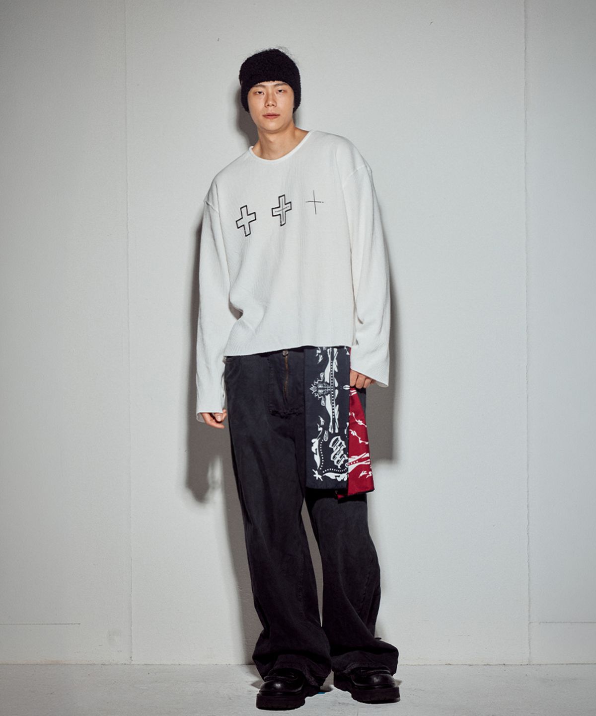 뭉(MWOONG) Cross heavy waffle LS-IV