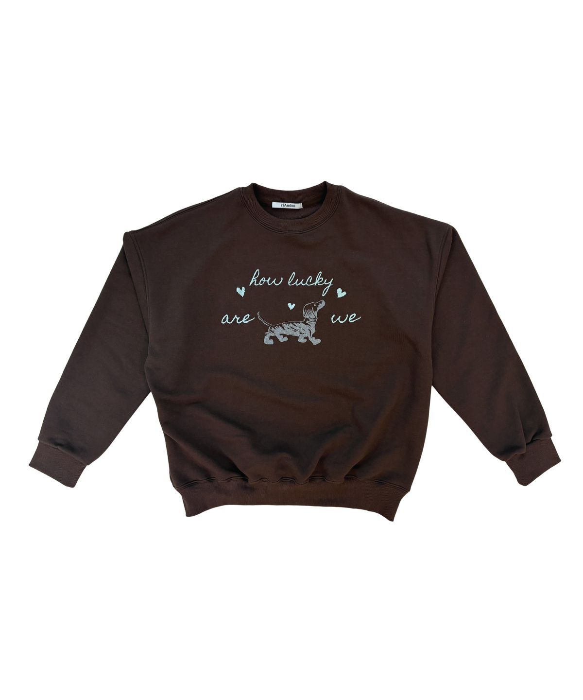 리엔드코(RIANDCO) LUCKY SWEATSHIRT_BROWN