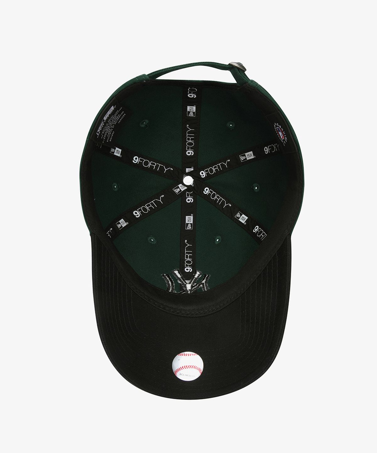 뉴에라(NEW ERA) MLB 뉴욕 양키스 베이직 톤 언스트럭쳐 볼캡 다크 그린 15216768