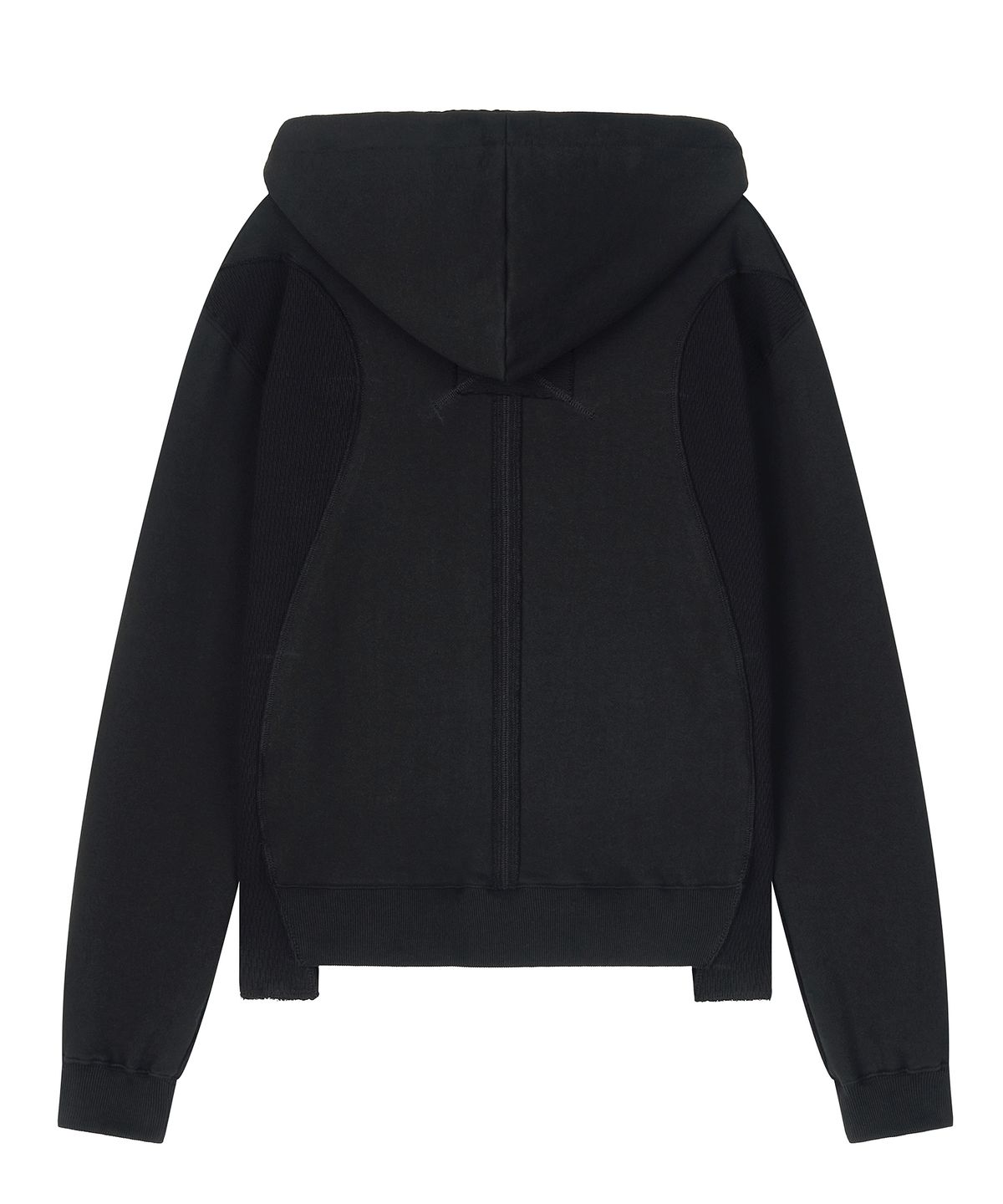 하프앤하프(HALF AND HALF) DISSECTED ZIP-UP HOODIE