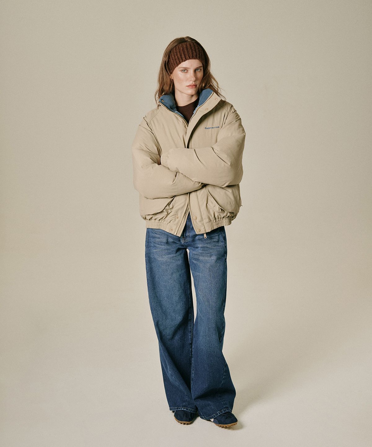 그린버터(GREENBUTTER) Classic Padded Jacket (Beige)