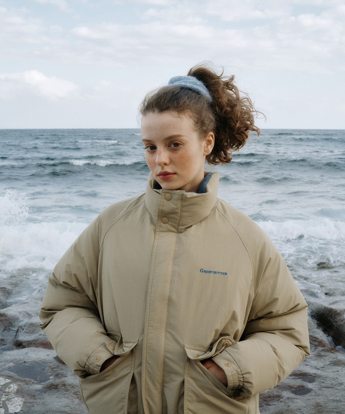 그린버터(GREENBUTTER) Classic Padded Jacket (Beige)