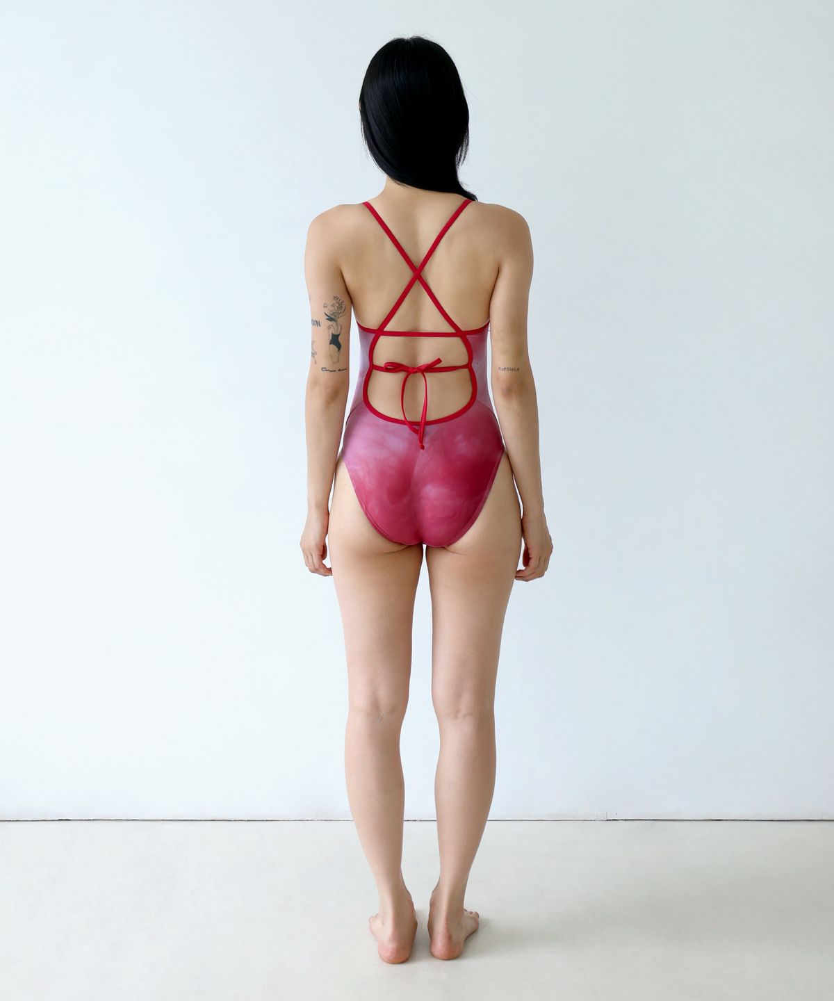 테티스서울(TETHYSSEOUL) TETHYS ROSE VEIL SWIM_RED