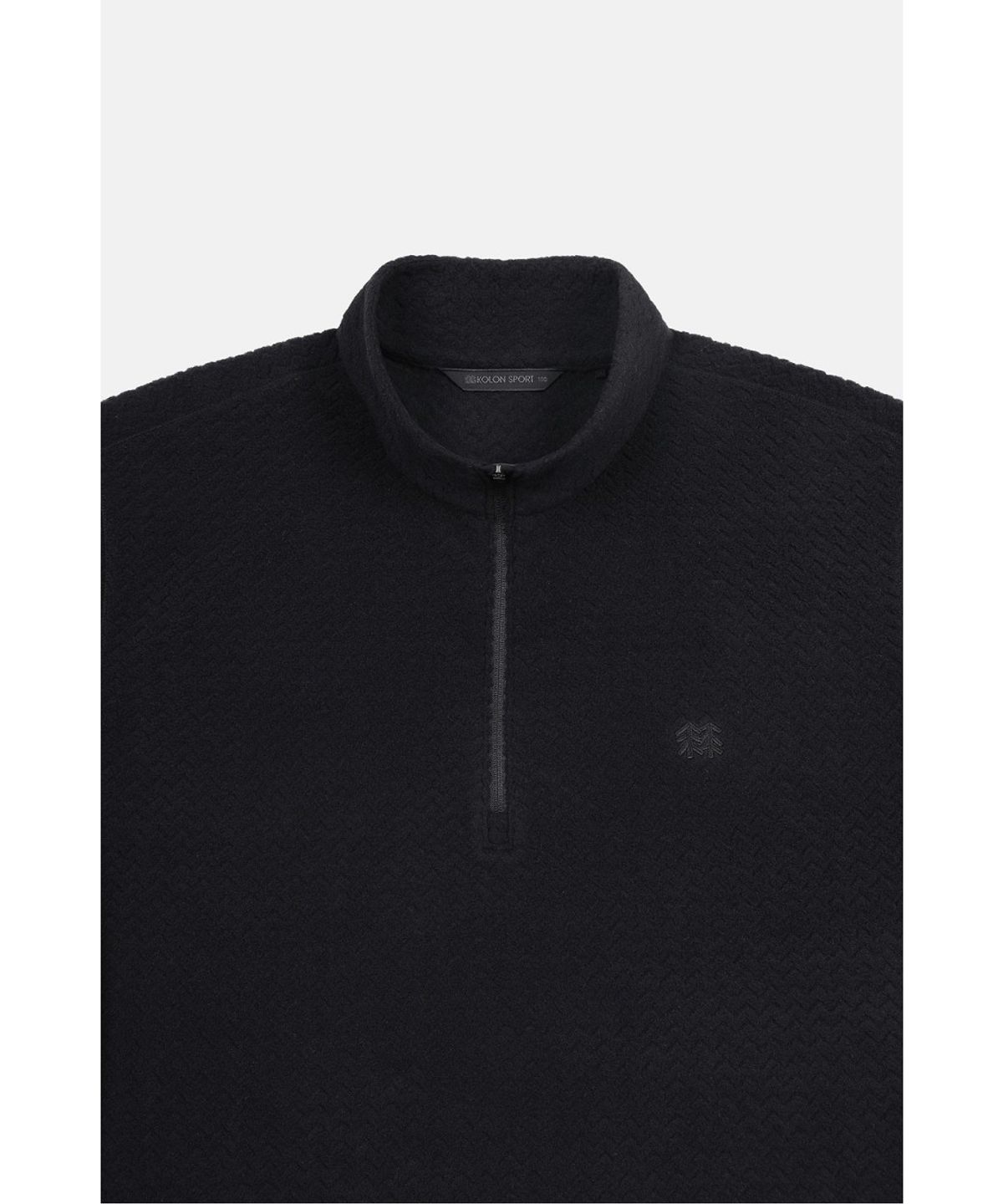 코오롱스포츠(KOLON SPORT) 남성 솟솟플리스 집업 티셔츠 JWTBW26231BLK