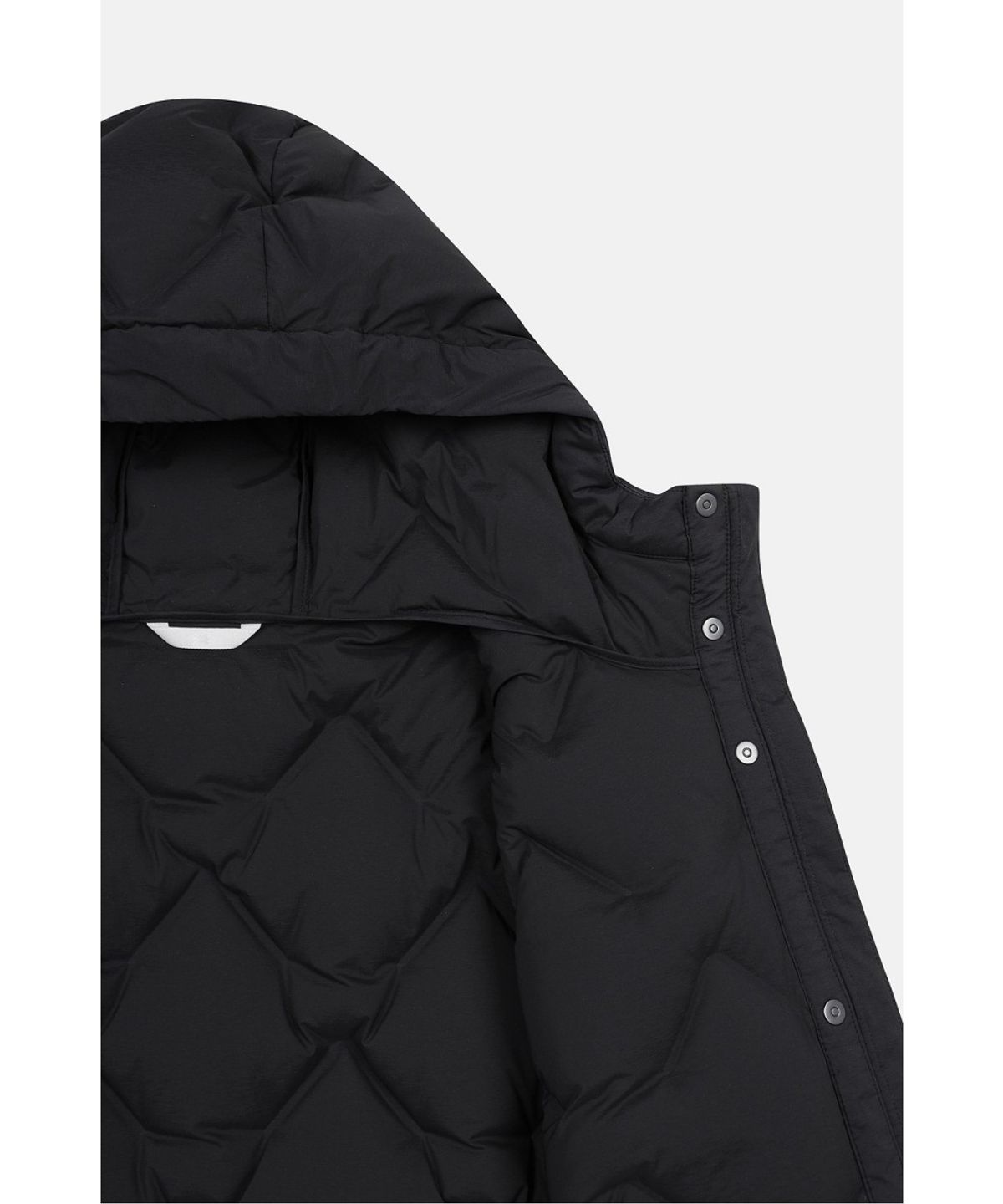 코오롱스포츠(KOLON SPORT) 여성 솟솟 중기장 후드 경량 다운 재킷 TVJDW26512BLK