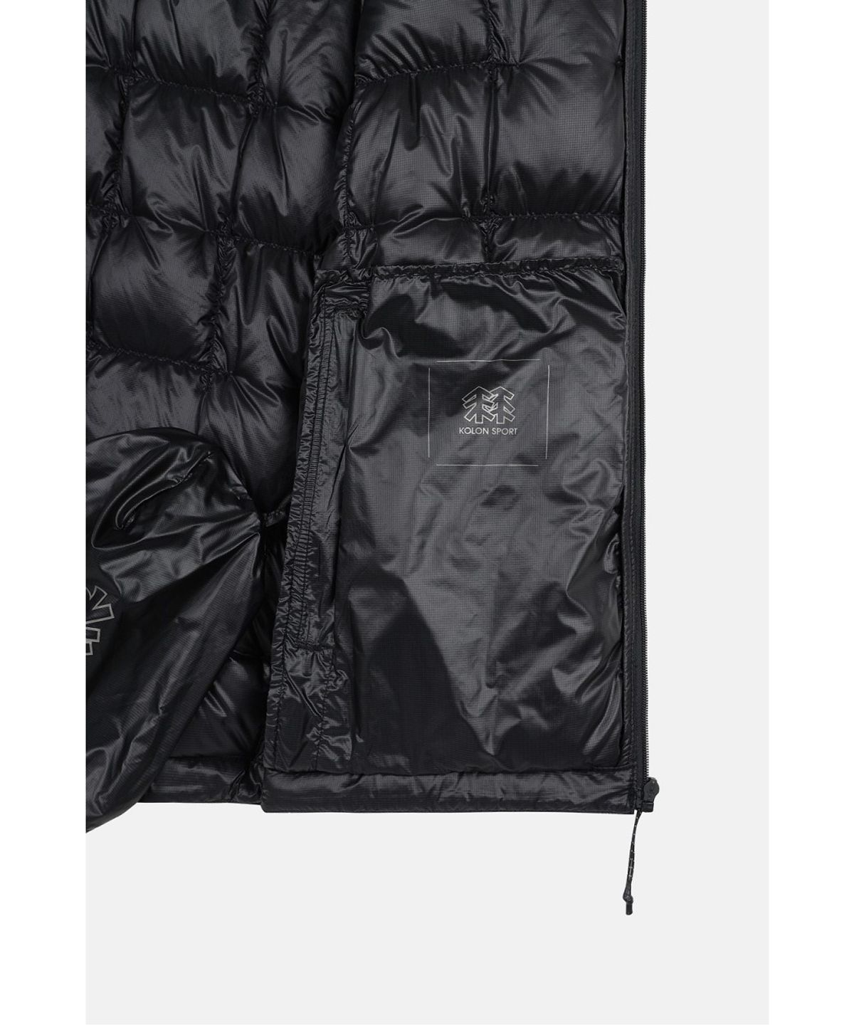 코오롱스포츠(KOLON SPORT) 여성 에그라이트 숏 후드 경량 다운 재킷 JKJDW26298BLK
