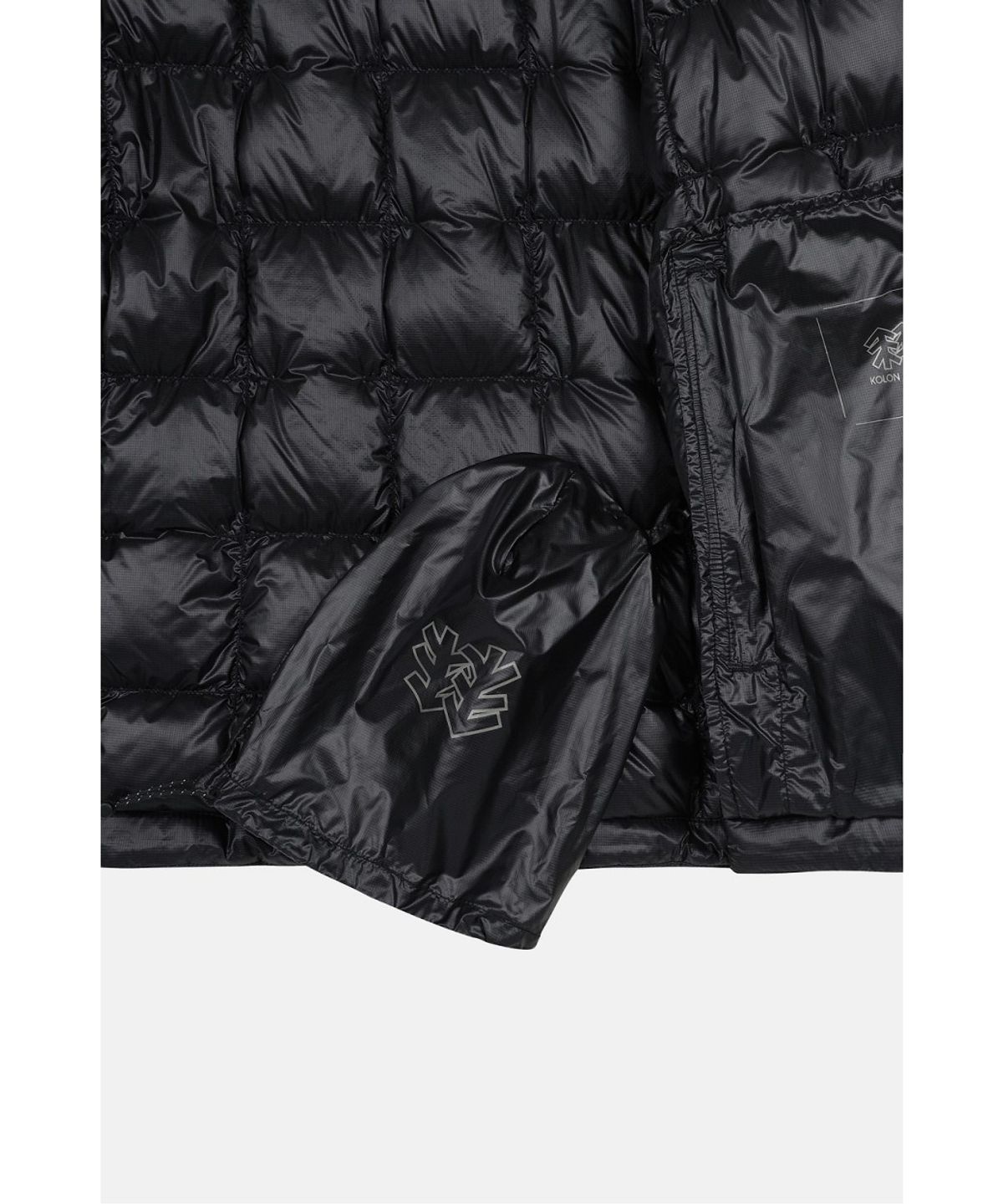 코오롱스포츠(KOLON SPORT) 여성 에그라이트 숏 후드 경량 다운 재킷 JKJDW26298BLK