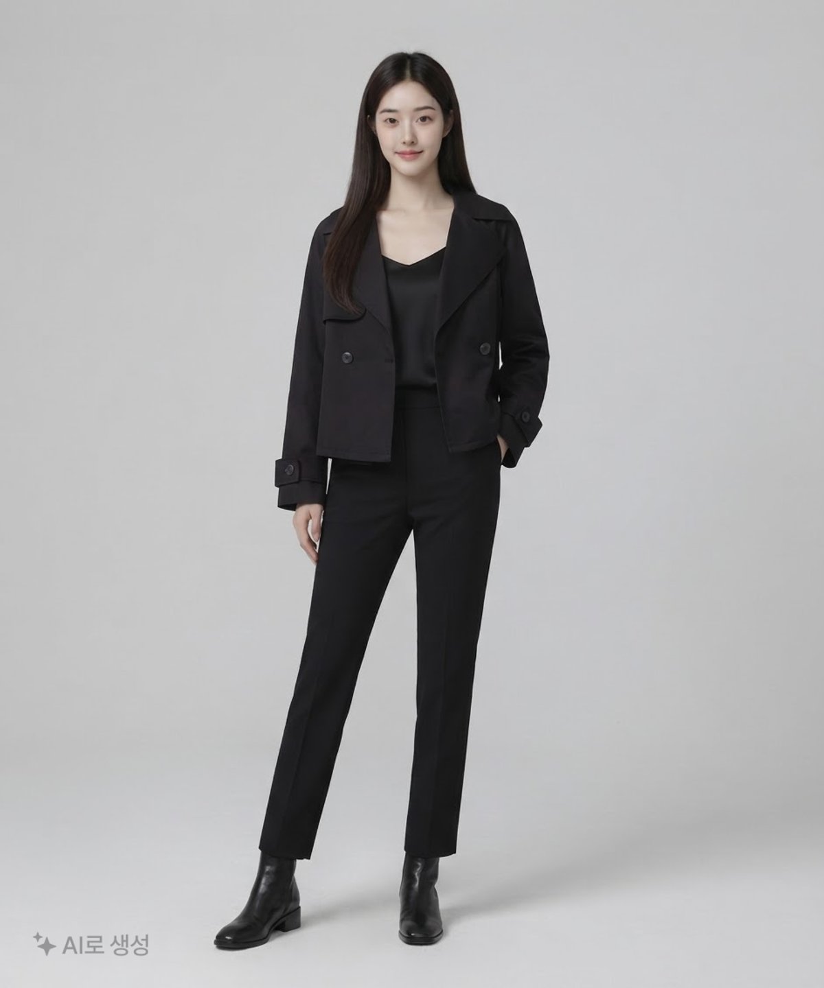 미쏘(MIXXO) 투버튼 숏 트렌치자켓 MIWJTD311C S