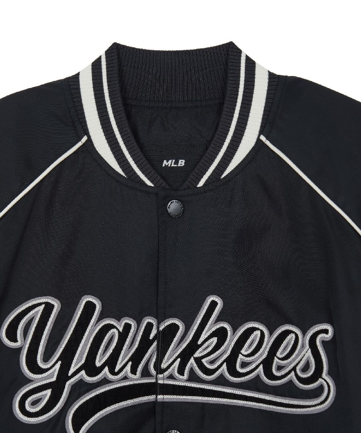 엠엘비(MLB) 나일론 블록킹 컬시브 바시티자켓 NY (Black)