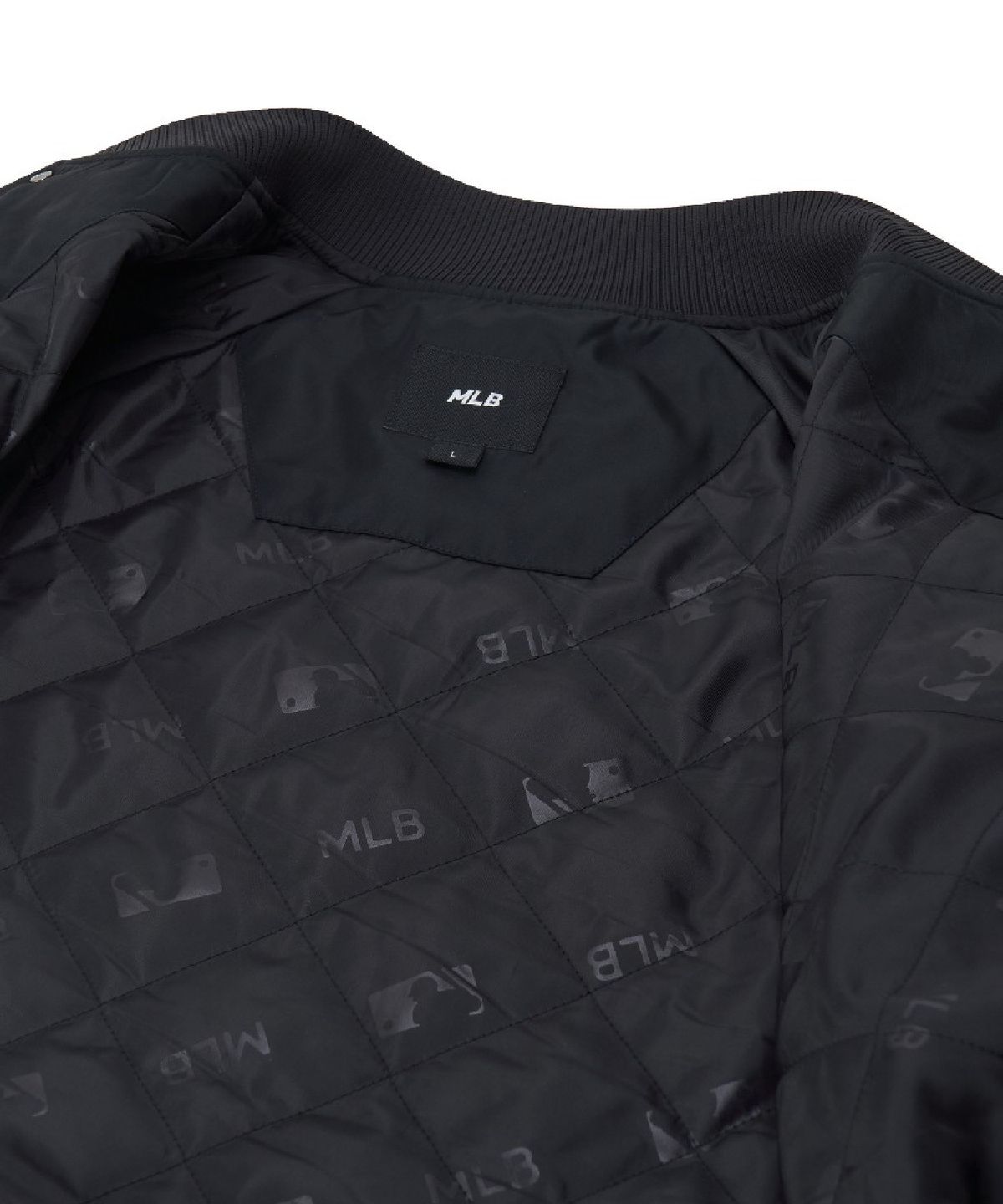 엠엘비(MLB) 나일론 블록킹 컬시브 바시티자켓 NY (Black)