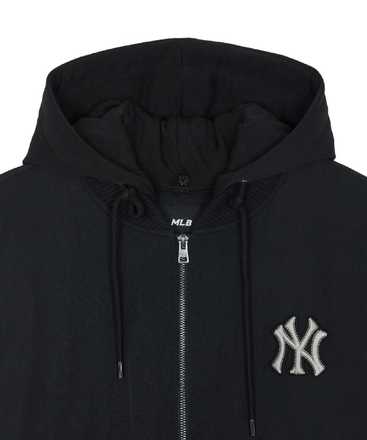 엠엘비(MLB) 나일론 후드탈착 바시티자켓 NY (Black)