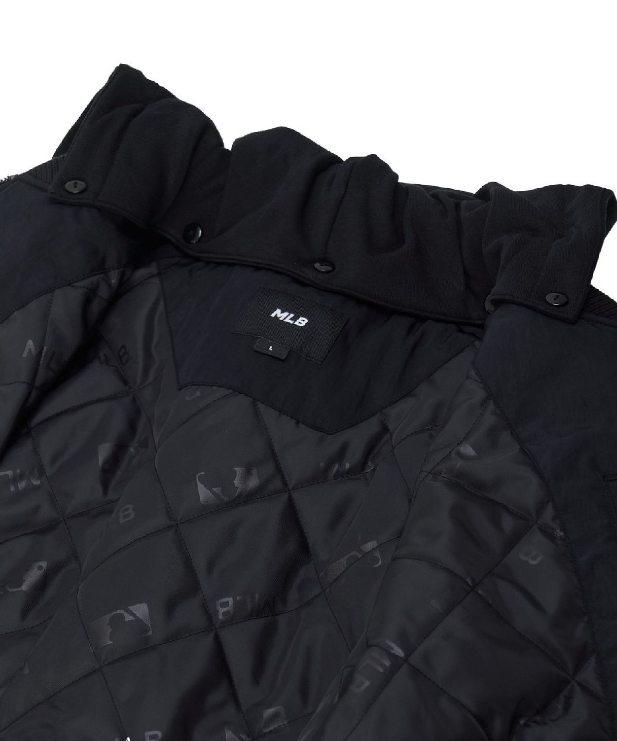 엠엘비(MLB) 나일론 후드탈착 바시티자켓 NY (Black)