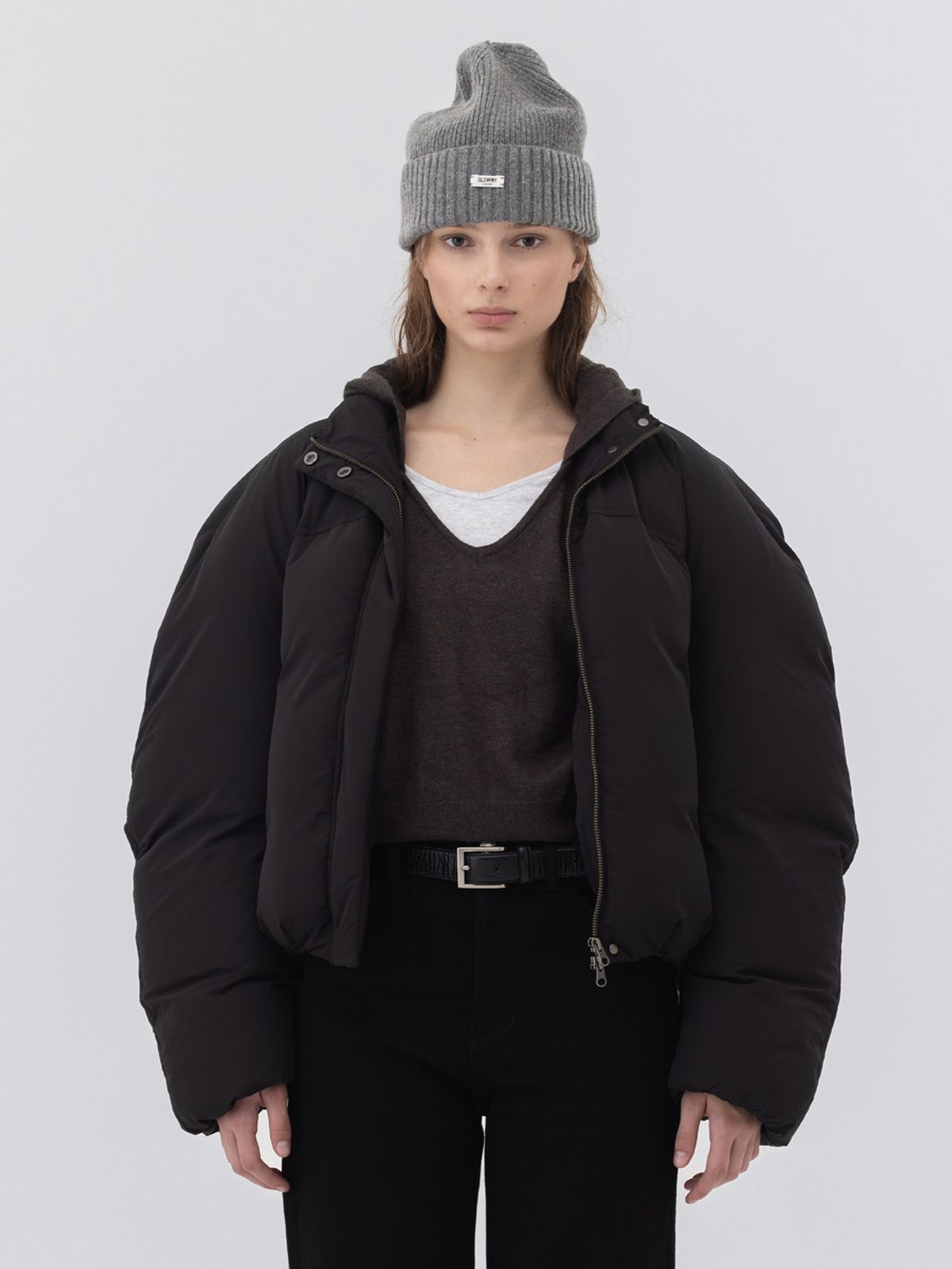 글로니(GLOWNY) G CLASSIC BEANIE (MELANGE GRAY)