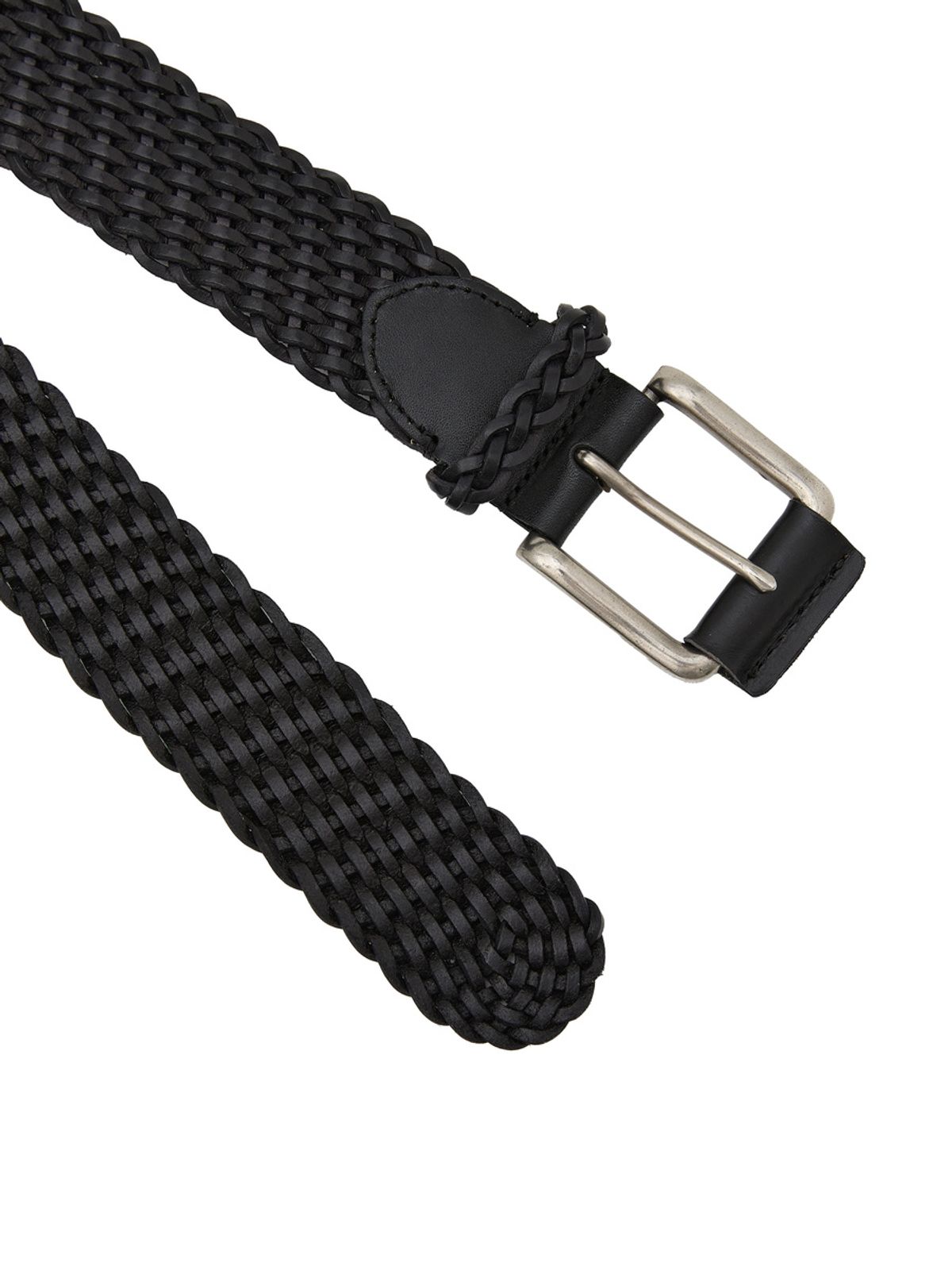 글로니(GLOWNY) G TWIST LEATHER BELT (BLACK)