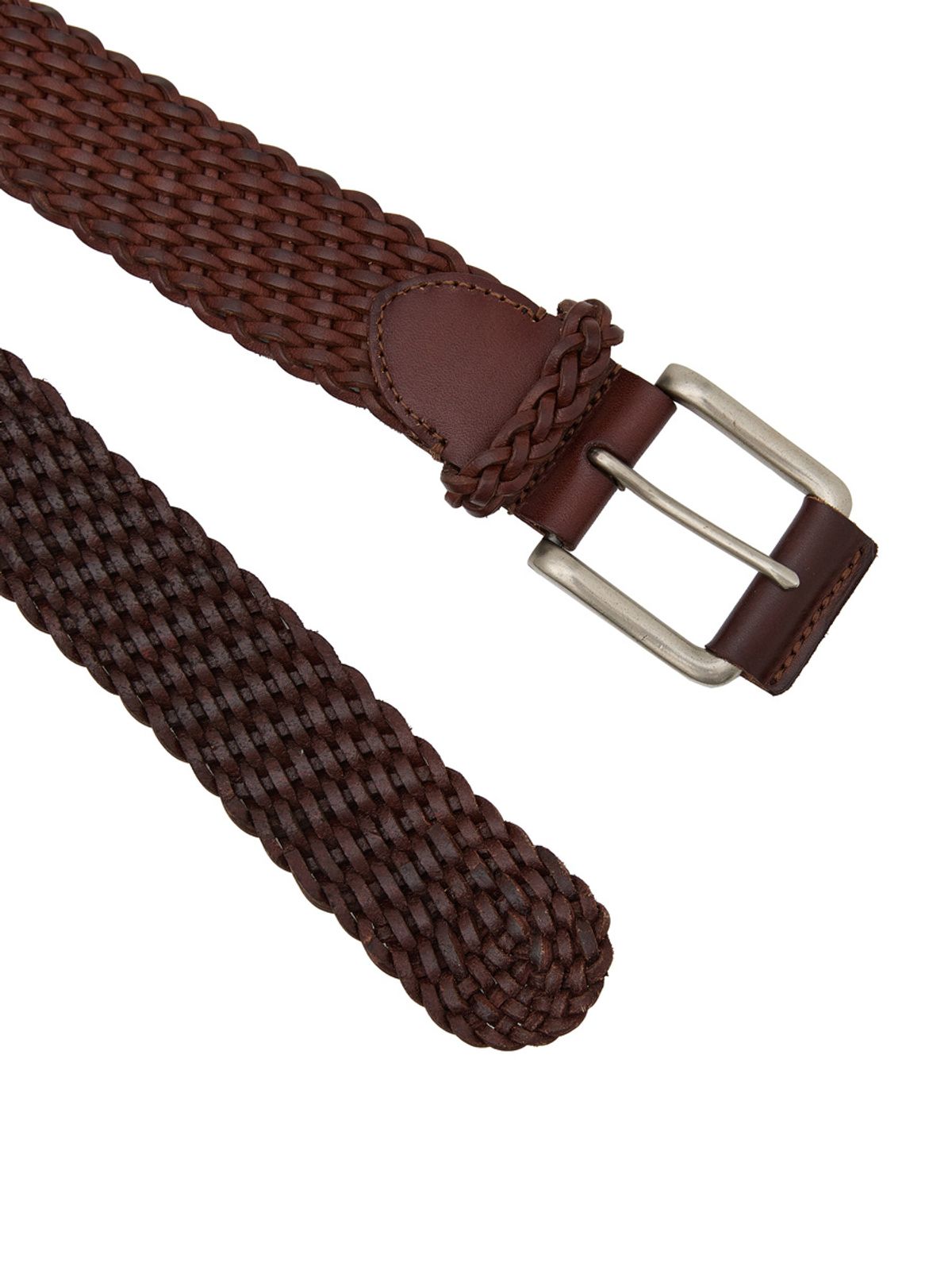 글로니(GLOWNY) G TWIST LEATHER BELT (RED BROWN)