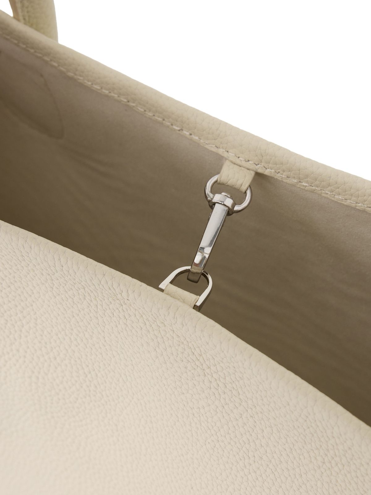 글로니(GLOWNY) HALF MOON LEATHER TOTE BAG (IVORY)