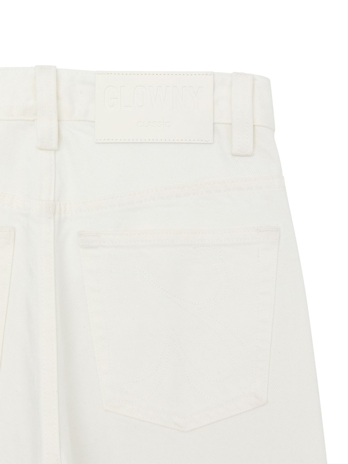 글로니(GLOWNY) THE LINDA HIGH WAIST WIDE JEANS (WHITE)