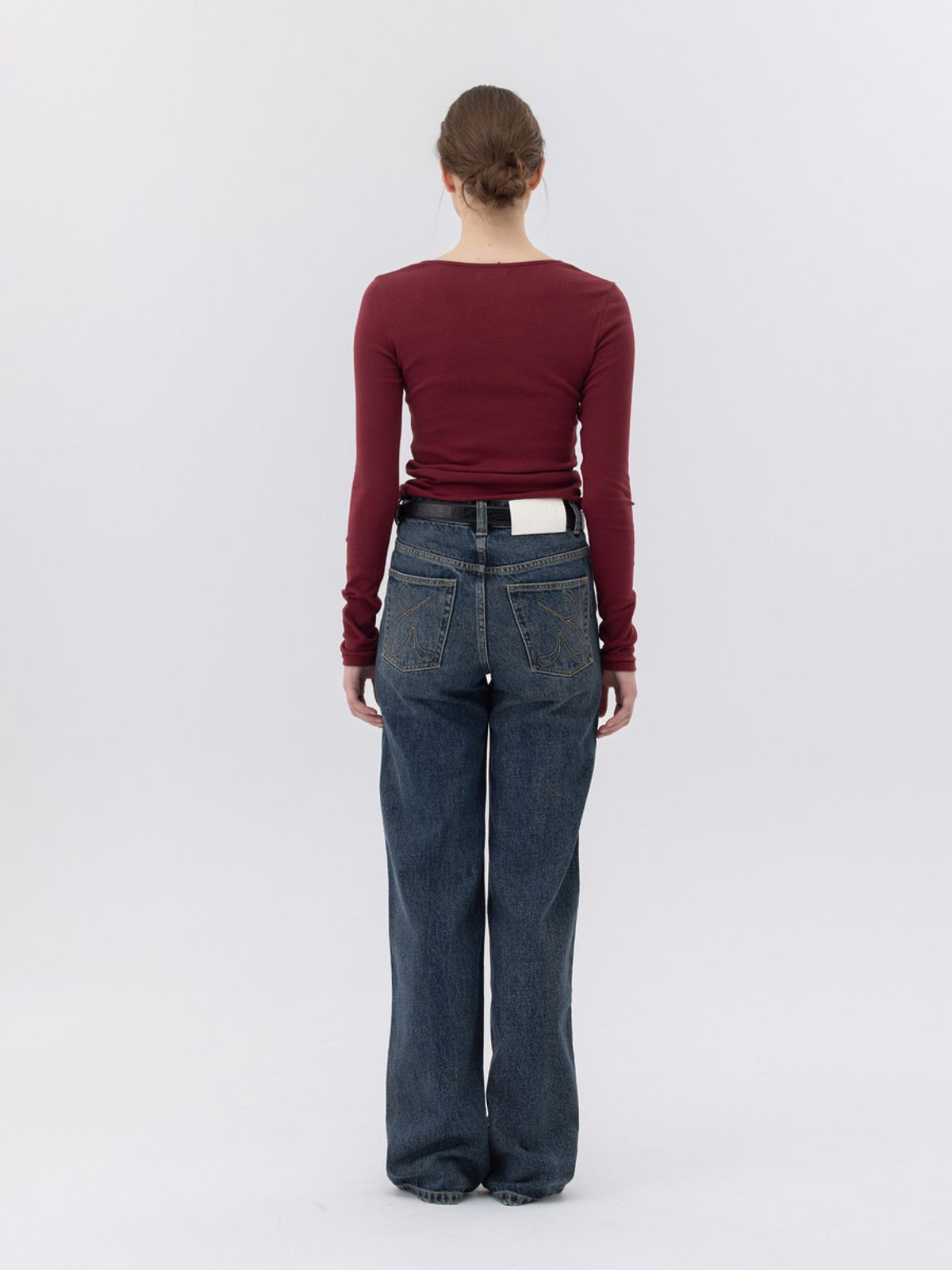 글로니(GLOWNY) THE LINDA HIGH WAIST WIDE JEANS (HERITAGE BLUE)