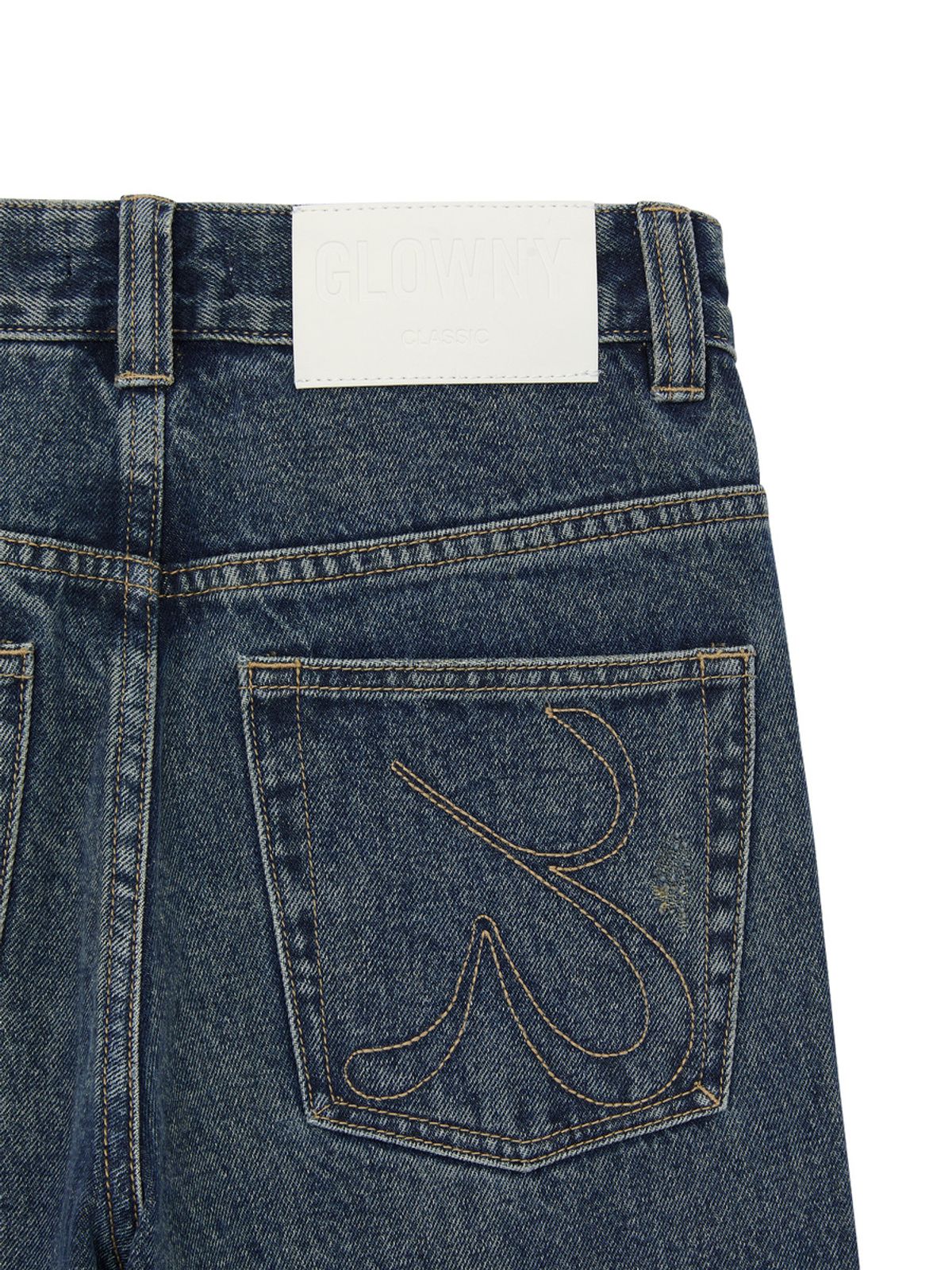 글로니(GLOWNY) THE LINDA HIGH WAIST WIDE JEANS (HERITAGE BLUE)
