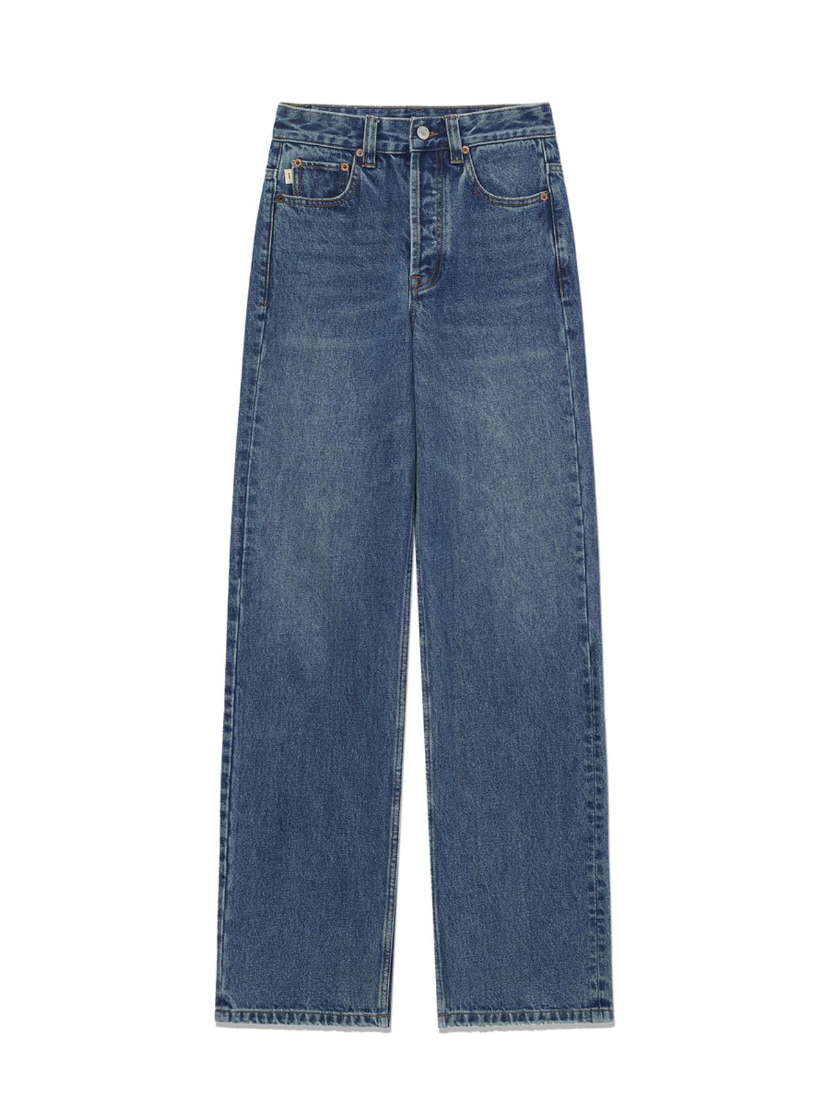 글로니(GLOWNY) THE LINDA HIGH WAIST WIDE JEANS (OCEAN BLUE)