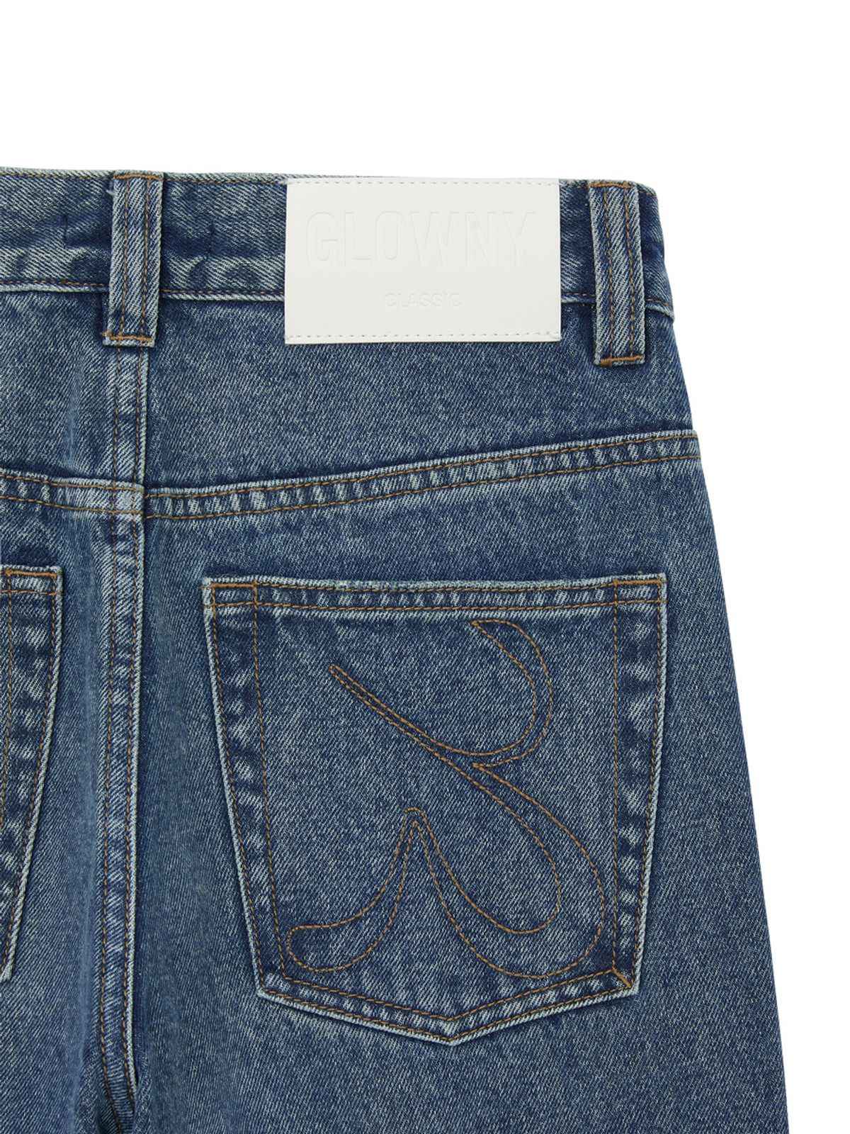 글로니(GLOWNY) THE LINDA HIGH WAIST WIDE JEANS (OCEAN BLUE)