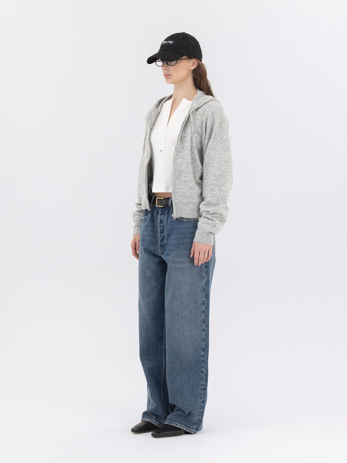 글로니(GLOWNY) THE BELLA BAGGY JEANS (OCEAN BLUE)