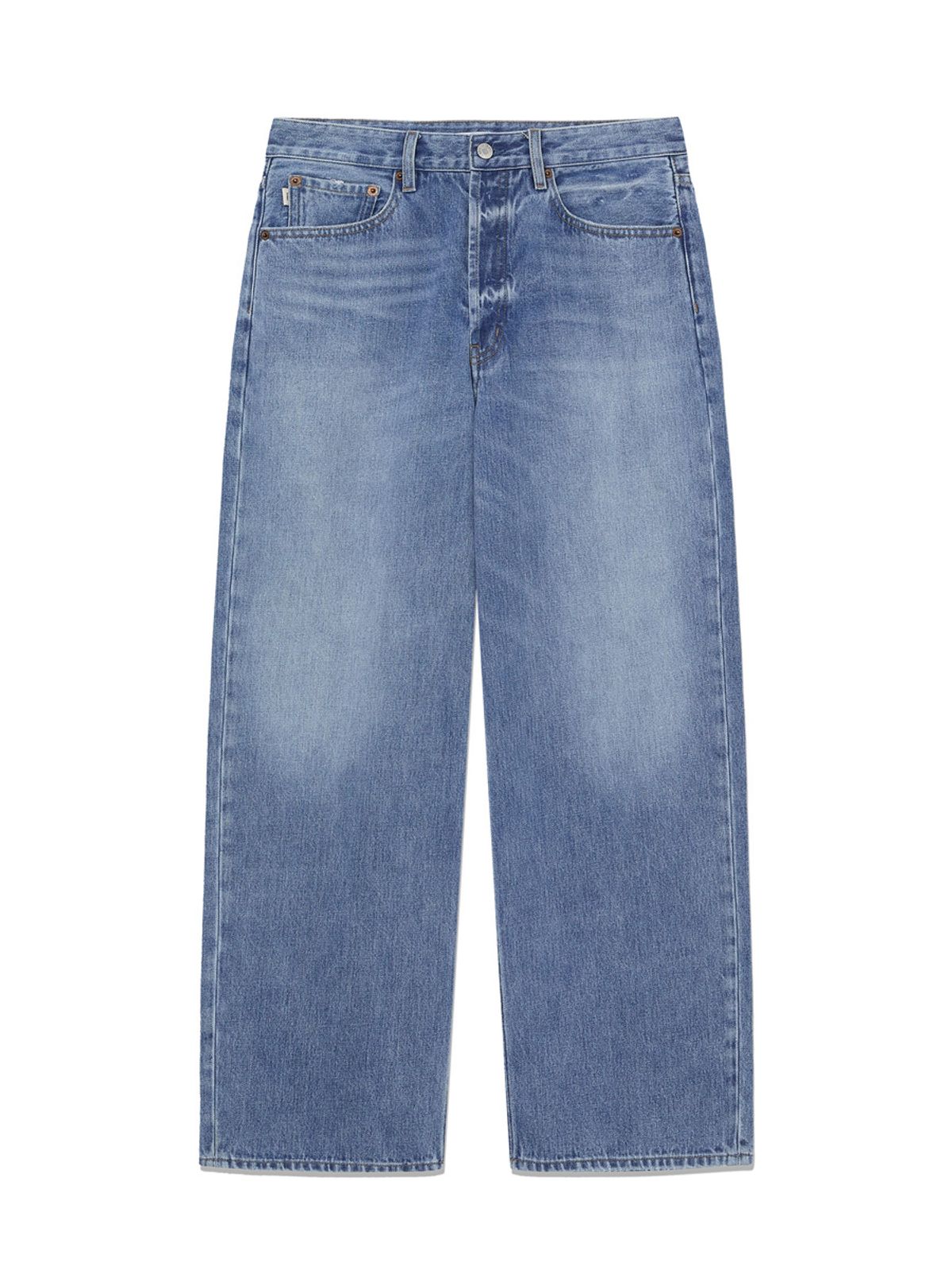 글로니(GLOWNY) THE BELLA BAGGY JEANS (MID BLUE)