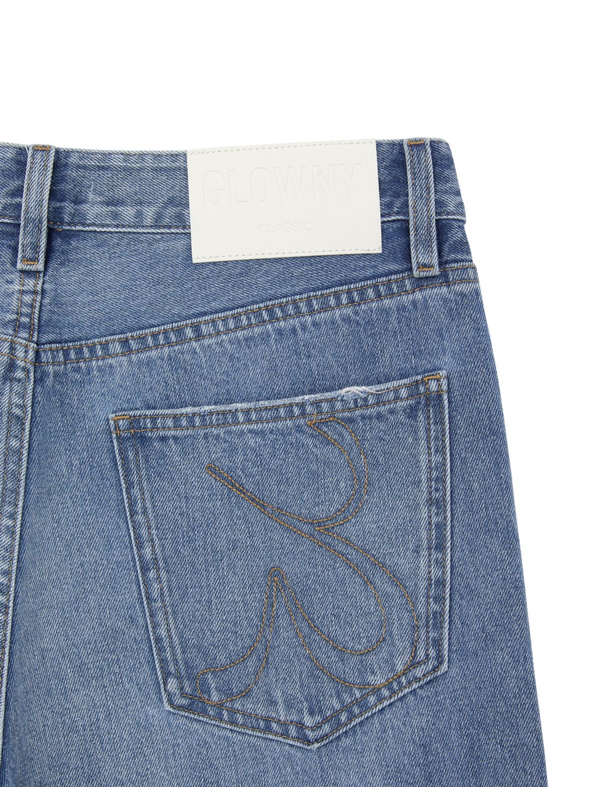 글로니(GLOWNY) THE BELLA BAGGY JEANS (MID BLUE)