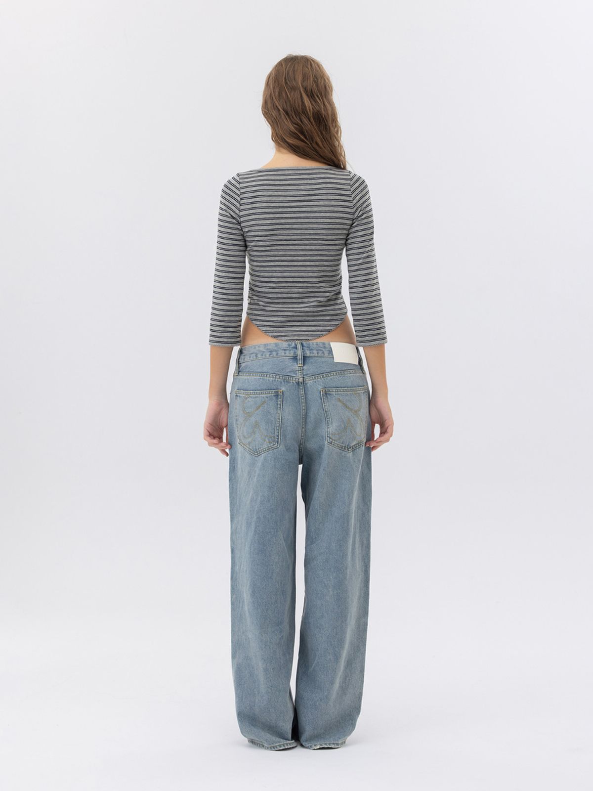 글로니(GLOWNY) THE BELLA BAGGY JEANS (LIGHT BLUE)