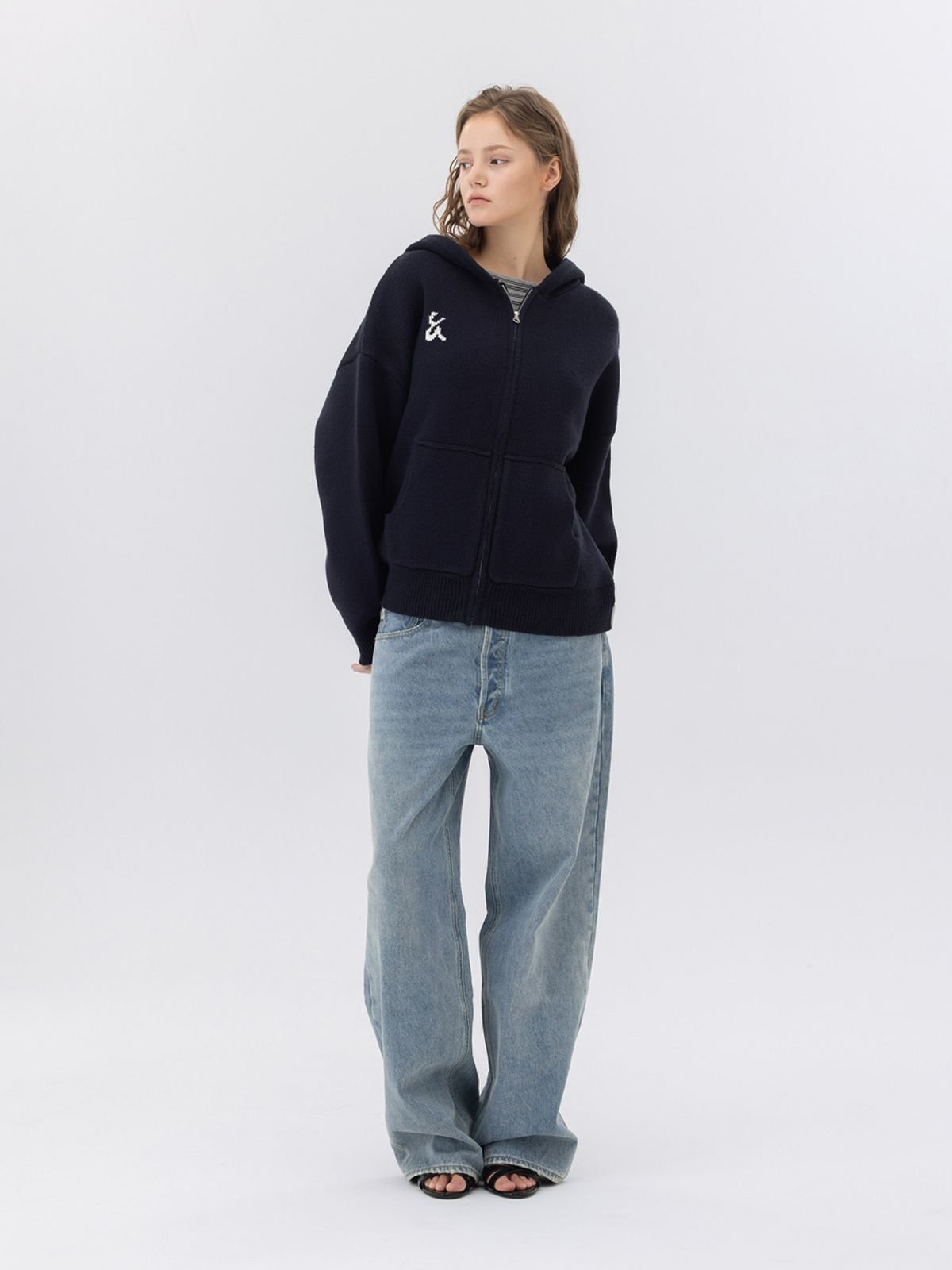 글로니(GLOWNY) THE BELLA BAGGY JEANS (LIGHT BLUE)