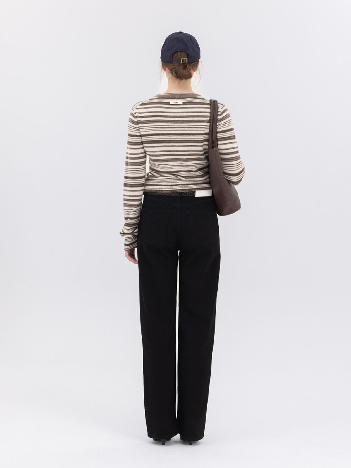 글로니(GLOWNY) 90s HIGH RISE WIDE LEG JEANS (LONG) (BLACK)