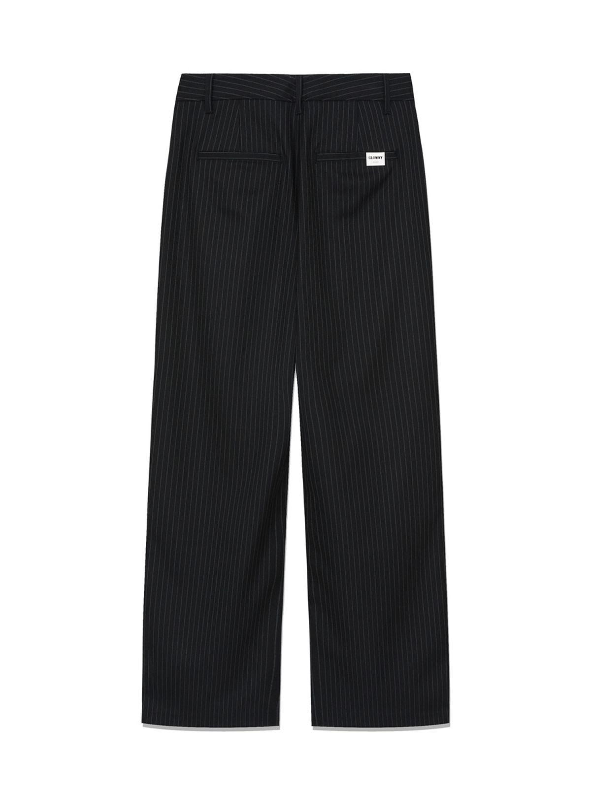 글로니(GLOWNY) G GENTLE WIDE LEG PINSTRIPE PANTS 2.0 (CHARCOAL)